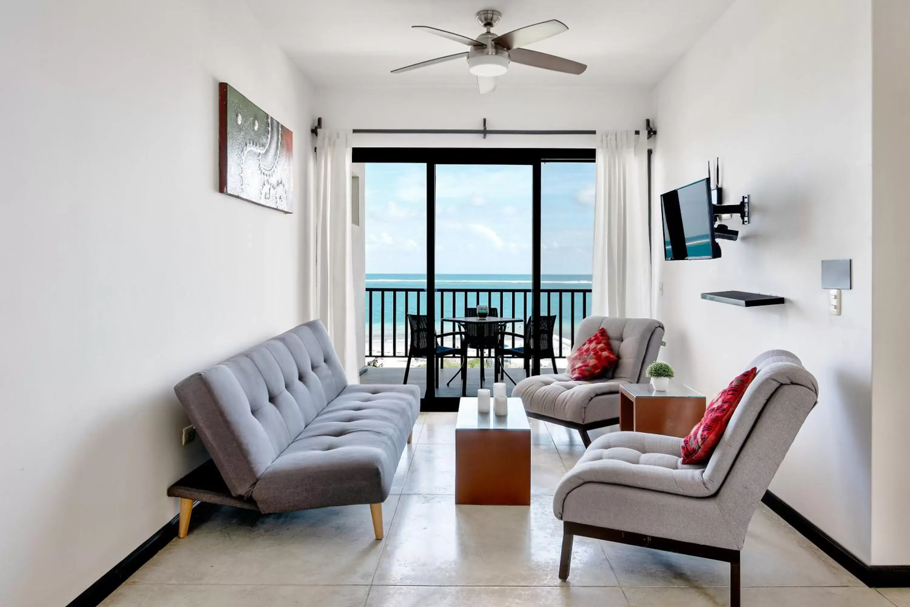 Balcony/Terrace, Seating Area in Vela's Condos Ocean Front