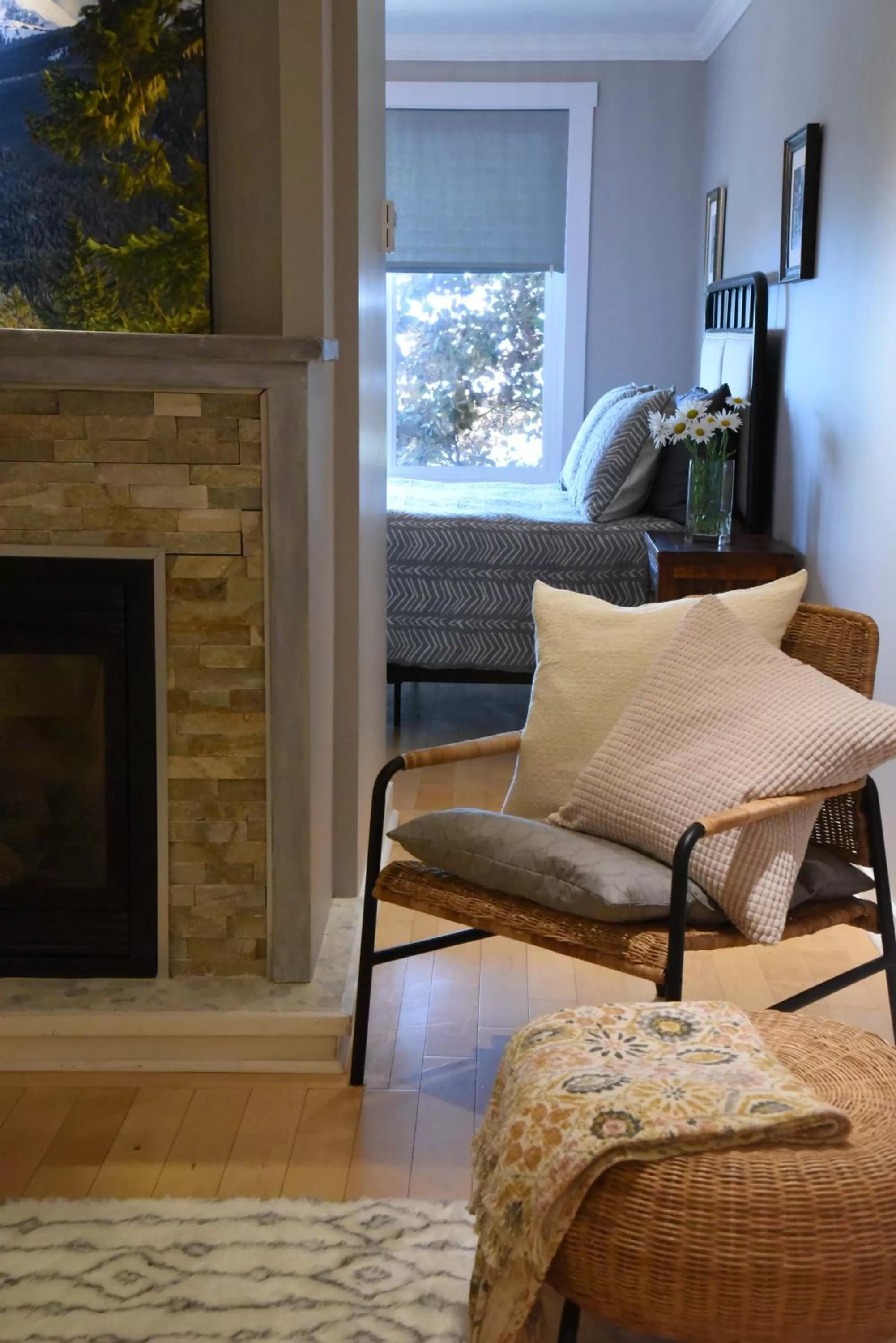 Seating area in Les Chambres Roses