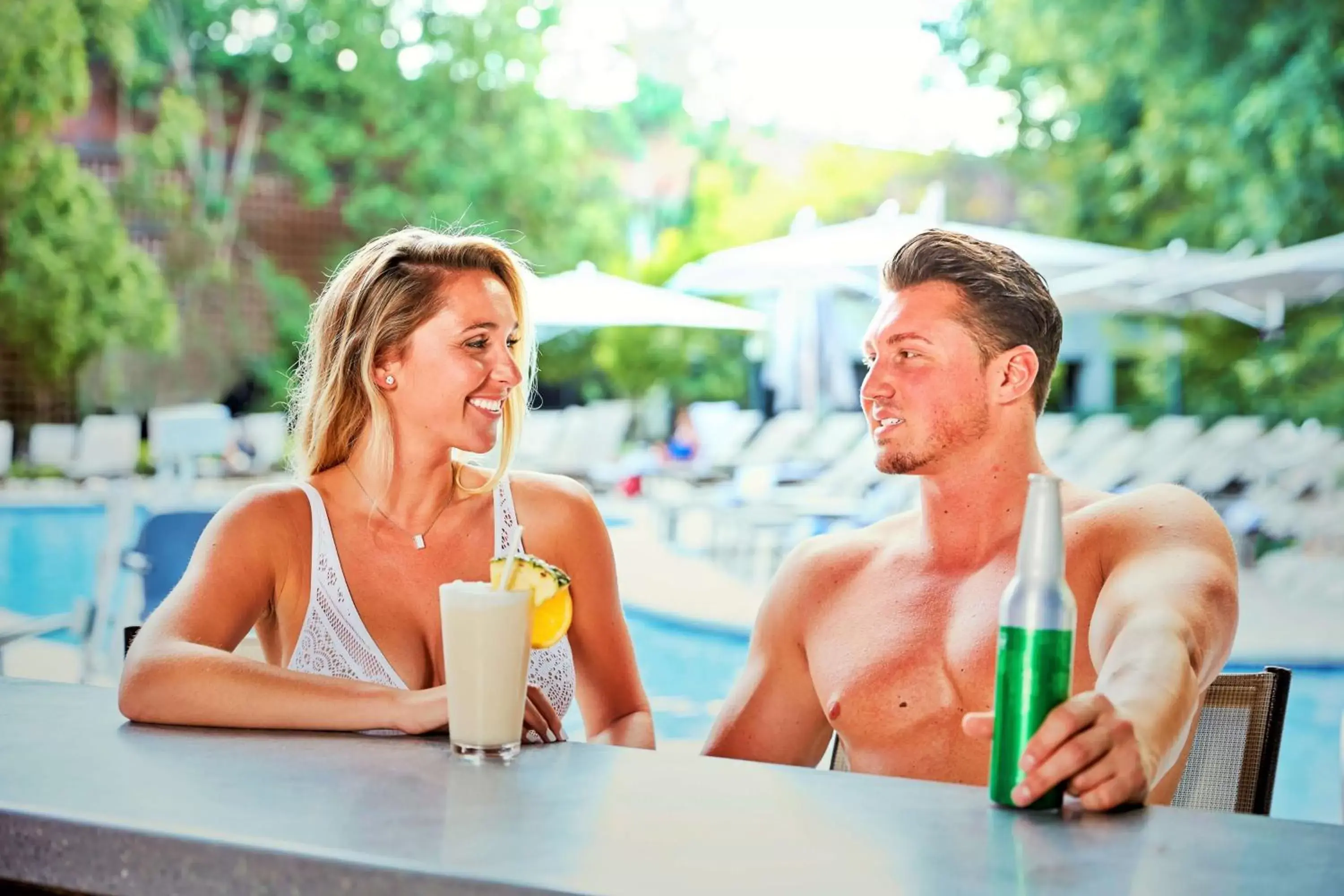 Pool view in Hilton Short Hills Pool view in Hilton Short Hills