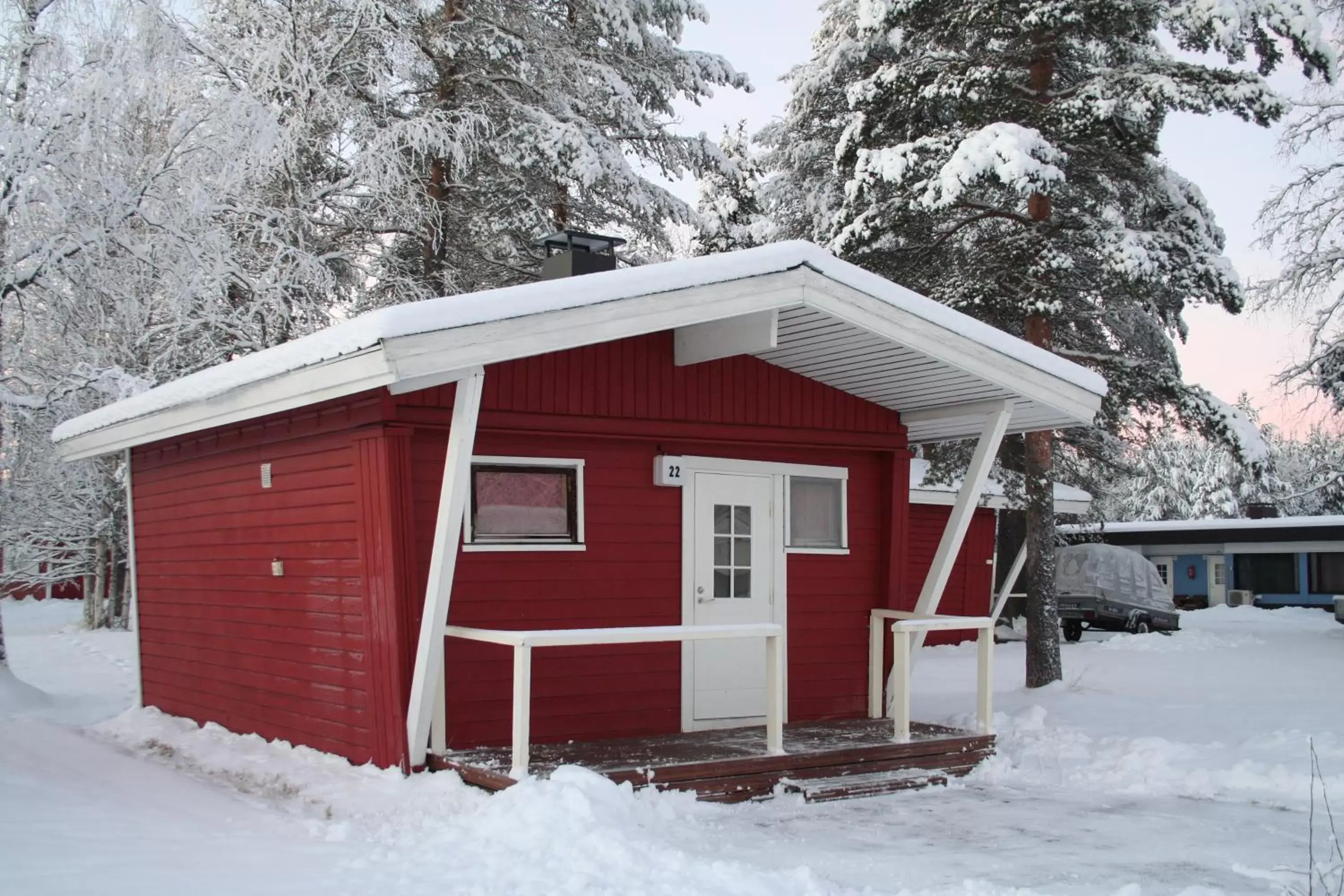 Facade/entrance, Winter in Motelli Rovaniemi