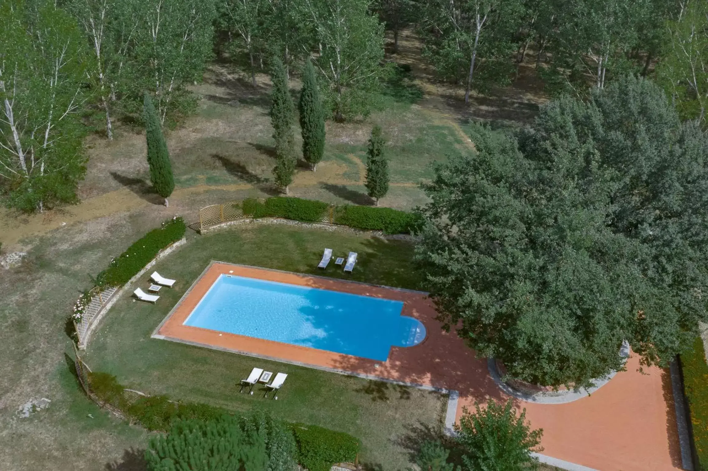 Bird's eye view, Pool View in VIESCA Suites & Villas Il Borro Toscana