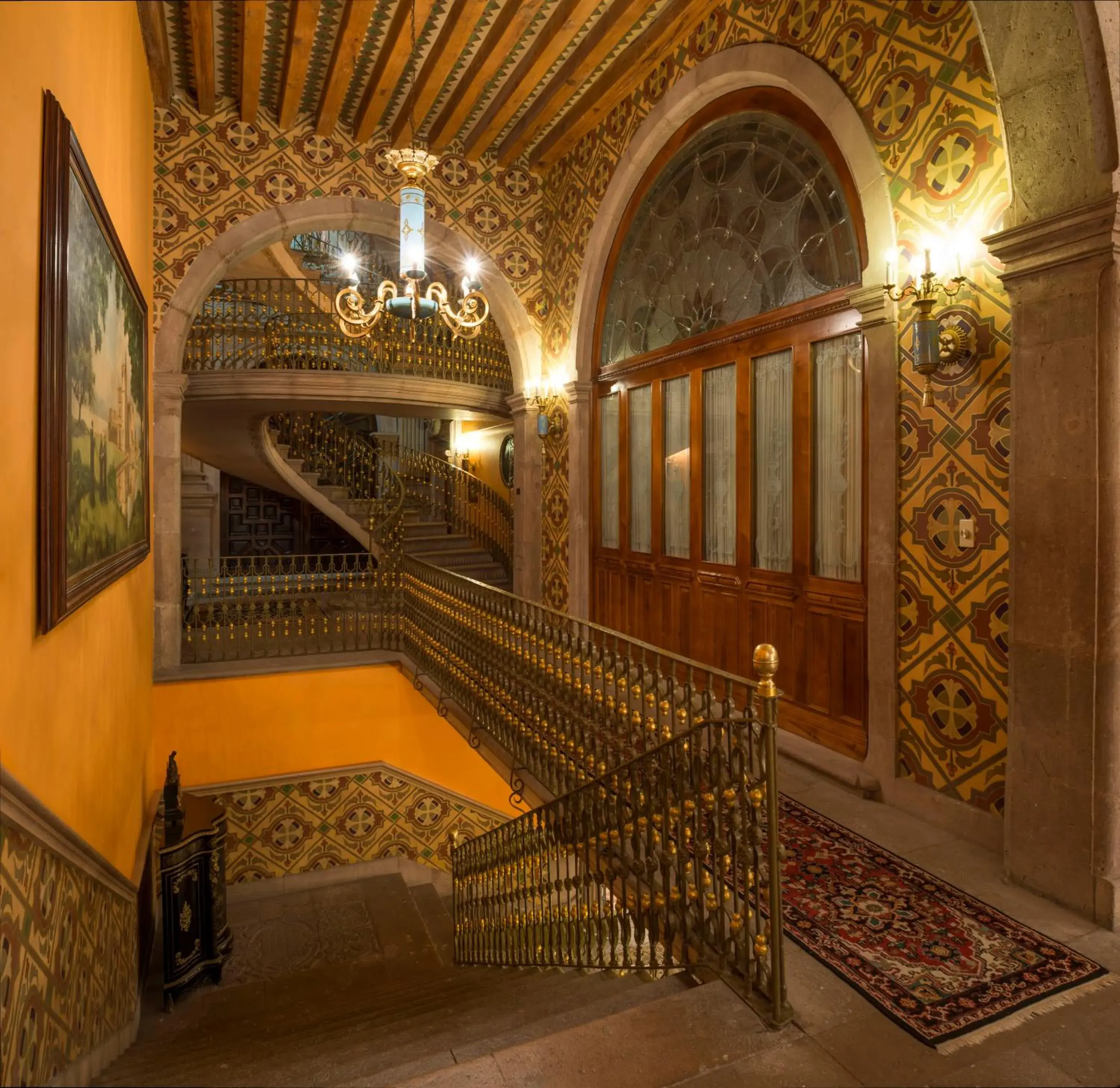 Decorative detail in Hotel Museo Palacio de San Agustin