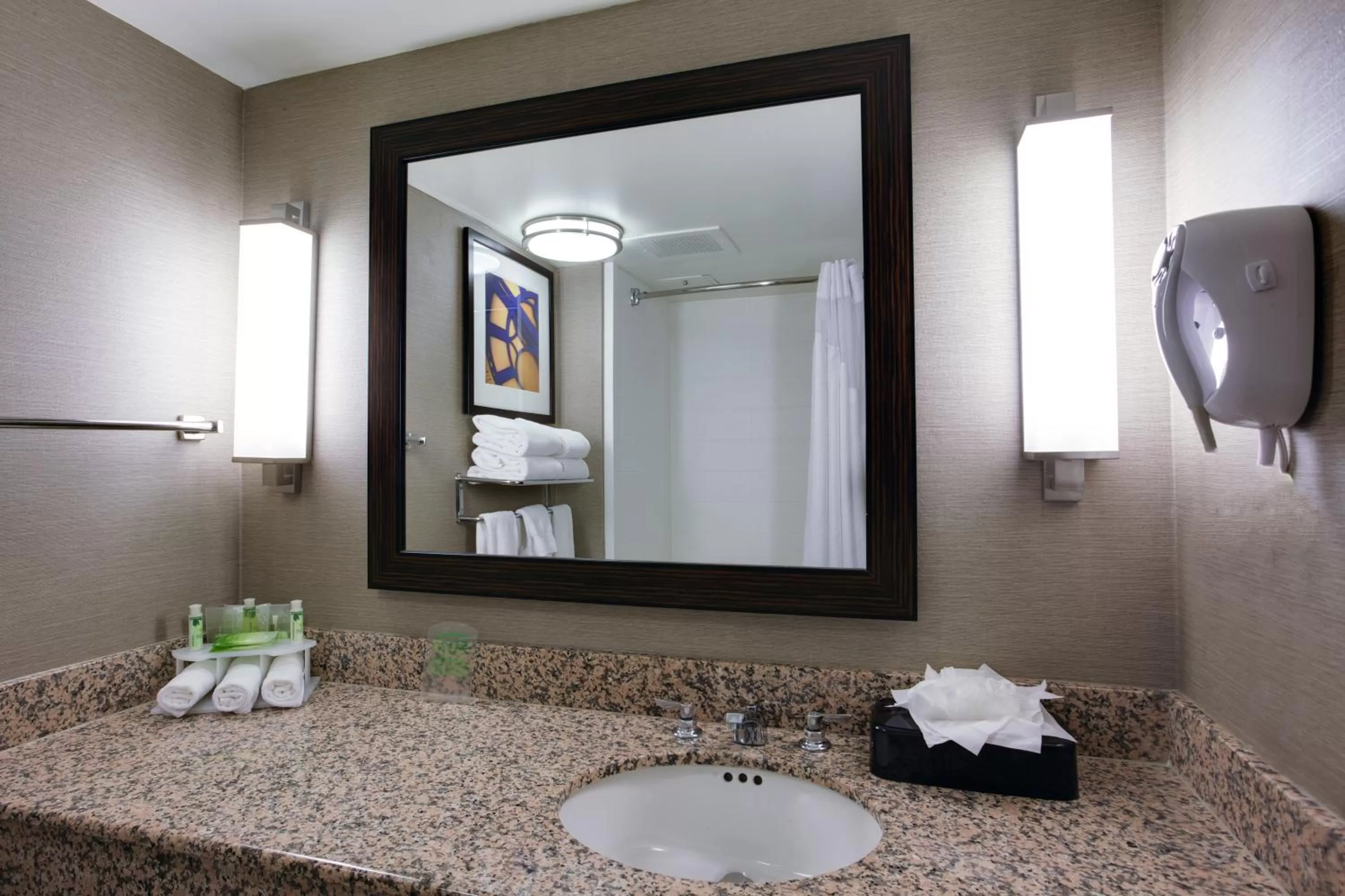 Bathroom in Holiday Inn Express Hotel & Suites Meadowlands Area by IHG