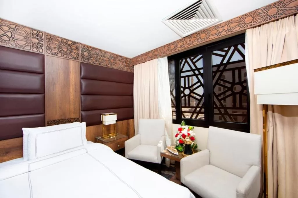 Bed in Dallah Taibah Hotel