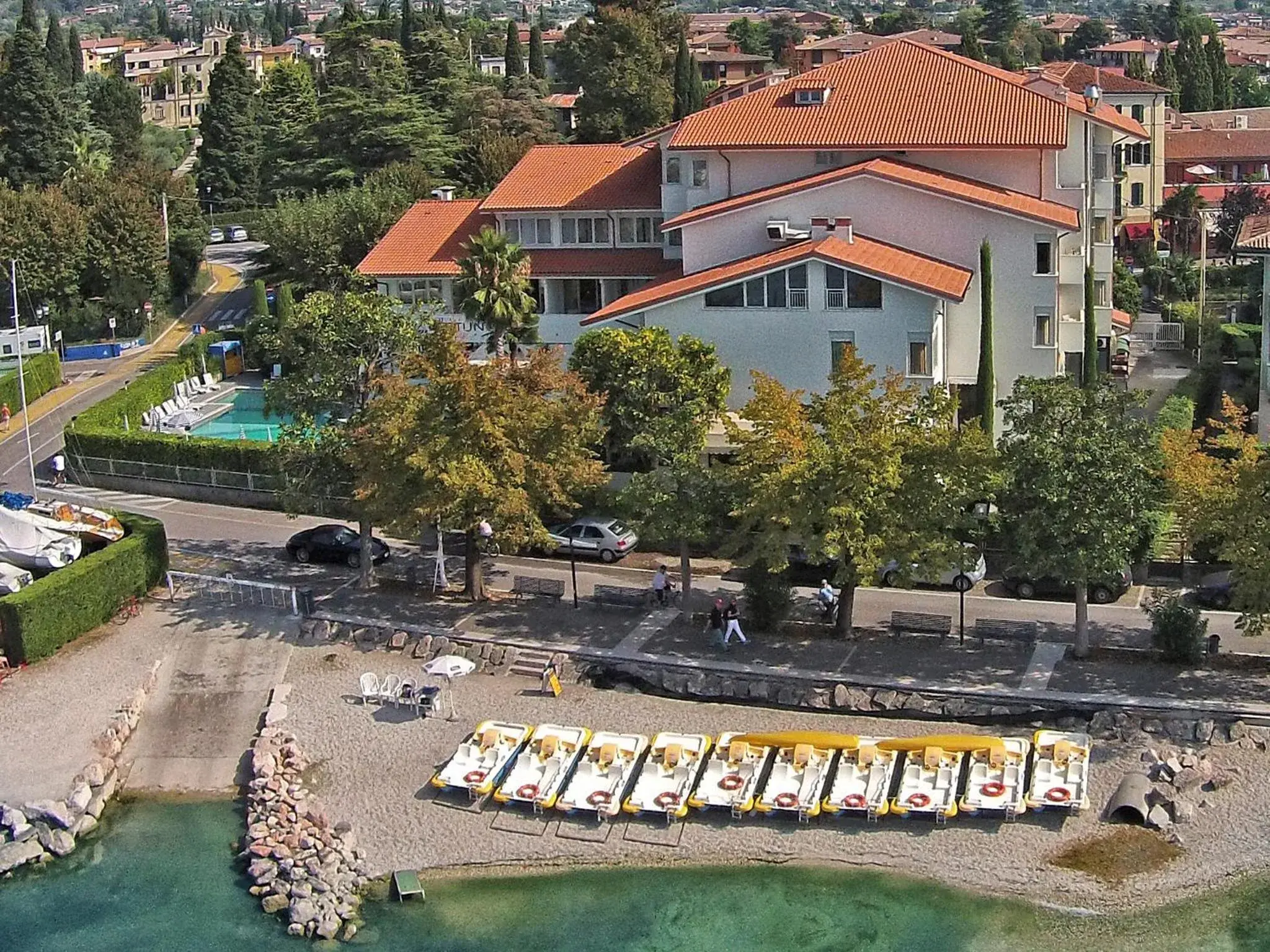 Garden, Bird's-eye View in Hotel Nettuno