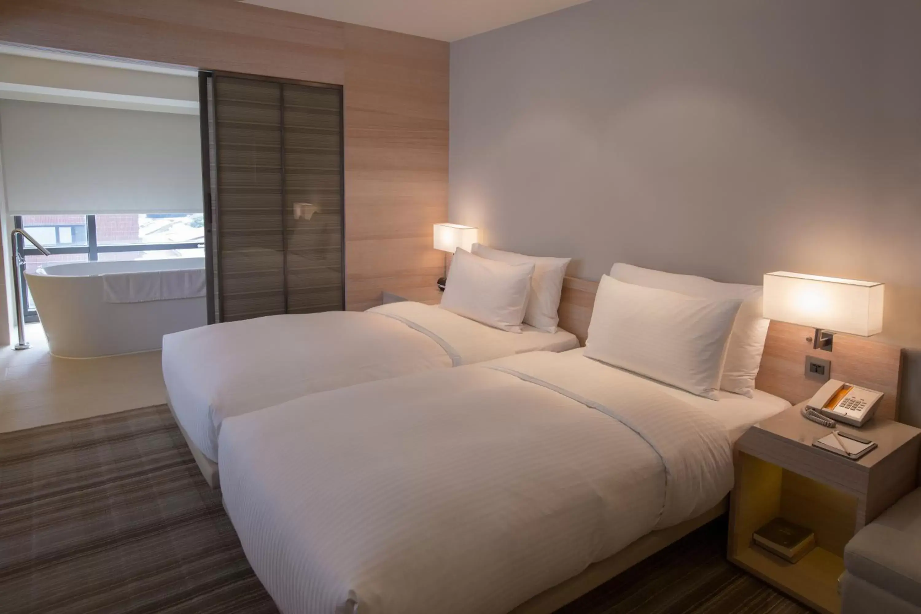 Bed in Hotel COZZI Minsheng Taipei