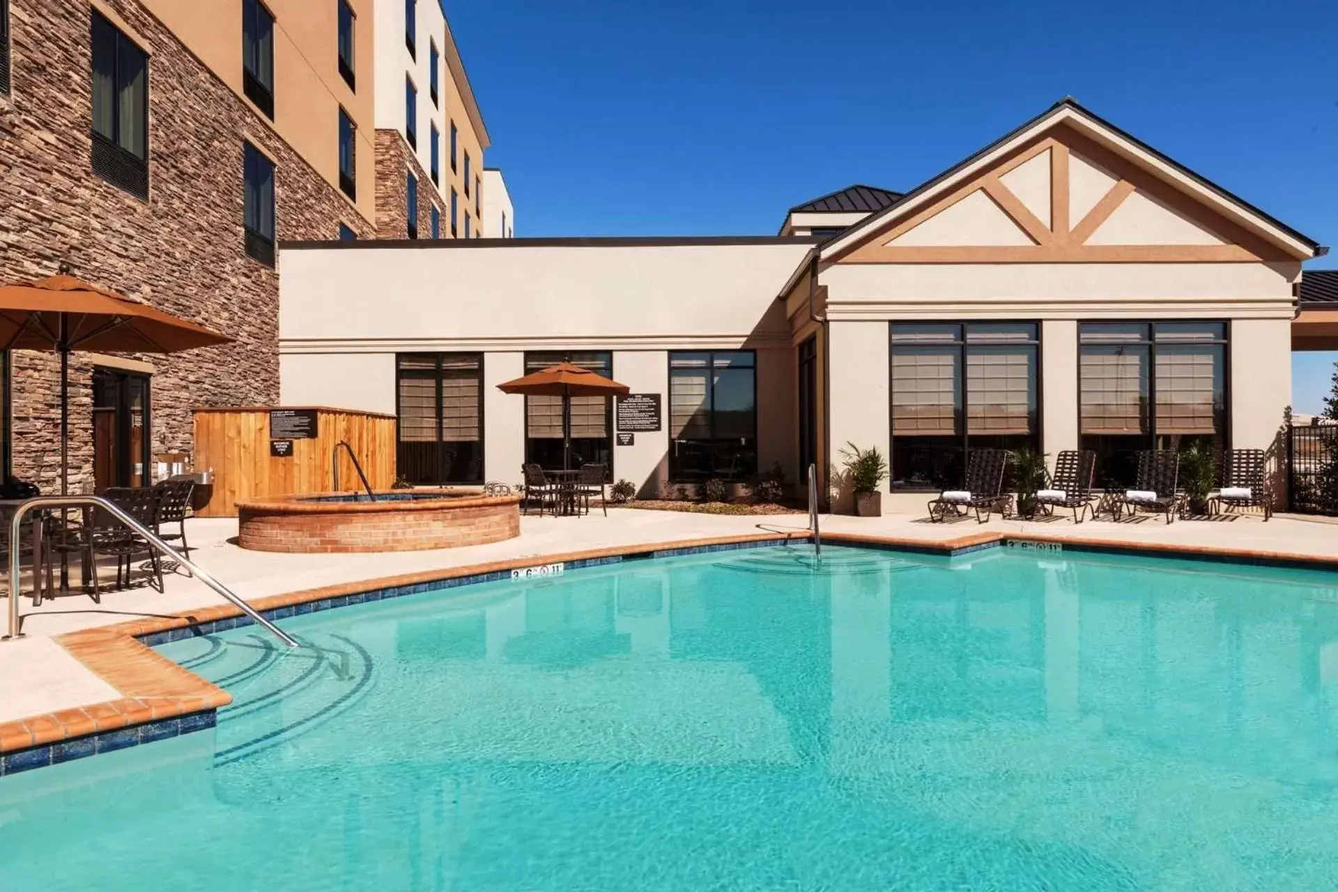 Pool view, Swimming Pool in Hilton Garden Inn Denison/Sherman/At Texoma Event Center
