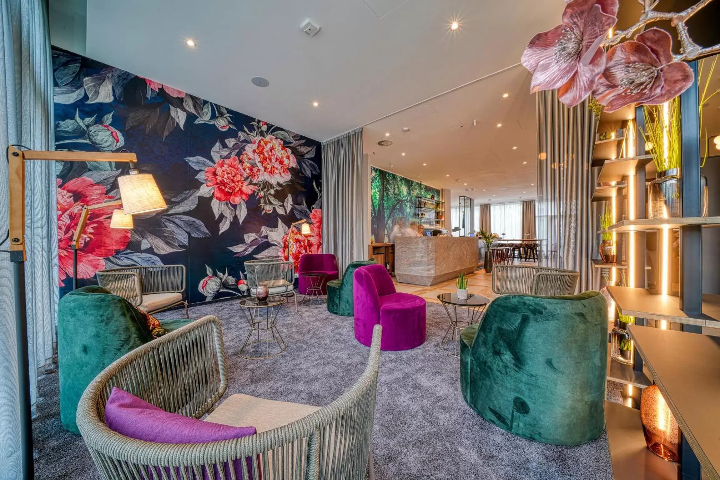 Lobby or reception in Vienna House Easy by Wyndham Freiburg City Lobby or reception in Vienna House Easy by Wyndham Freiburg City