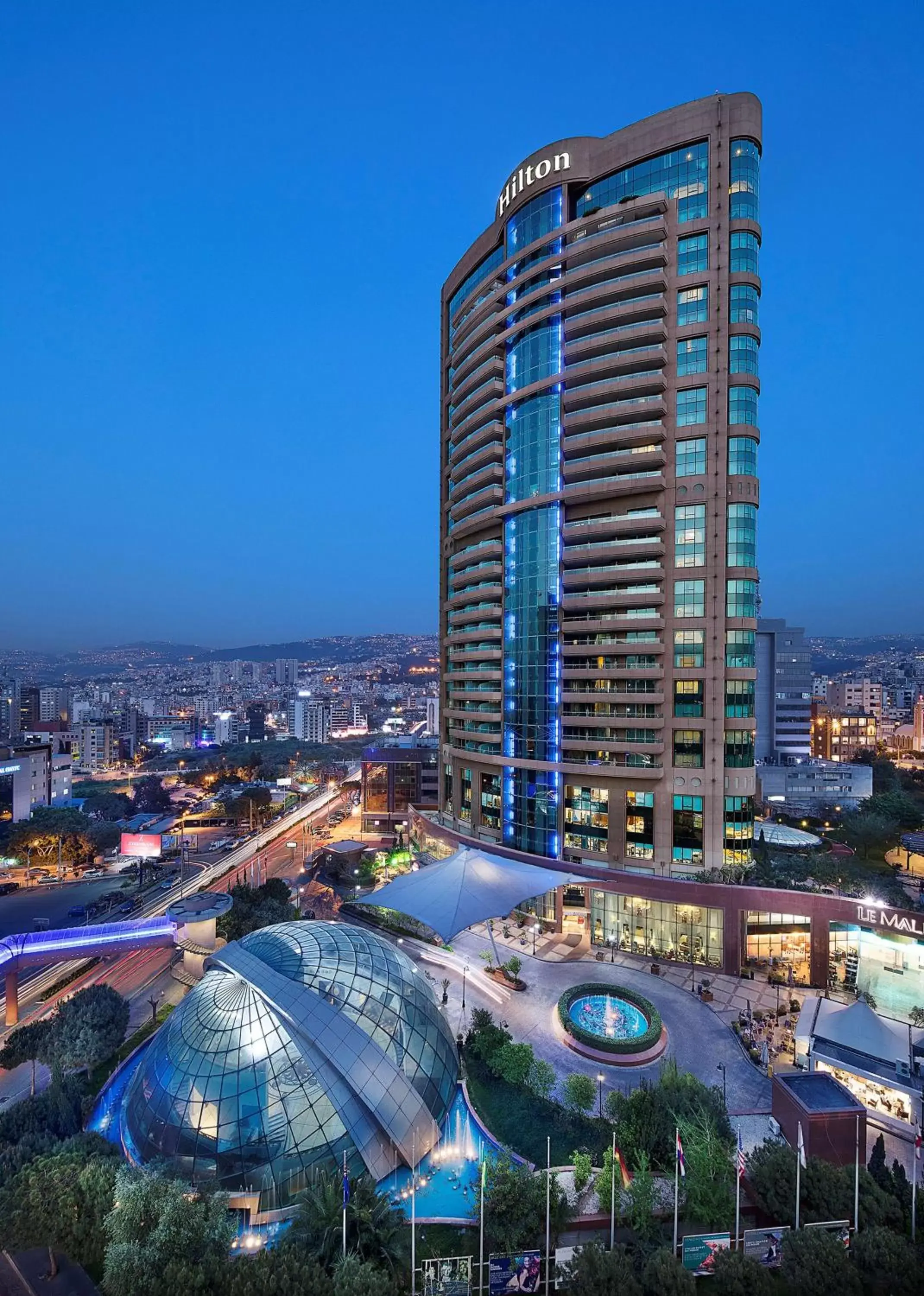 Property building in Hilton Beirut Habtoor Grand Hotel