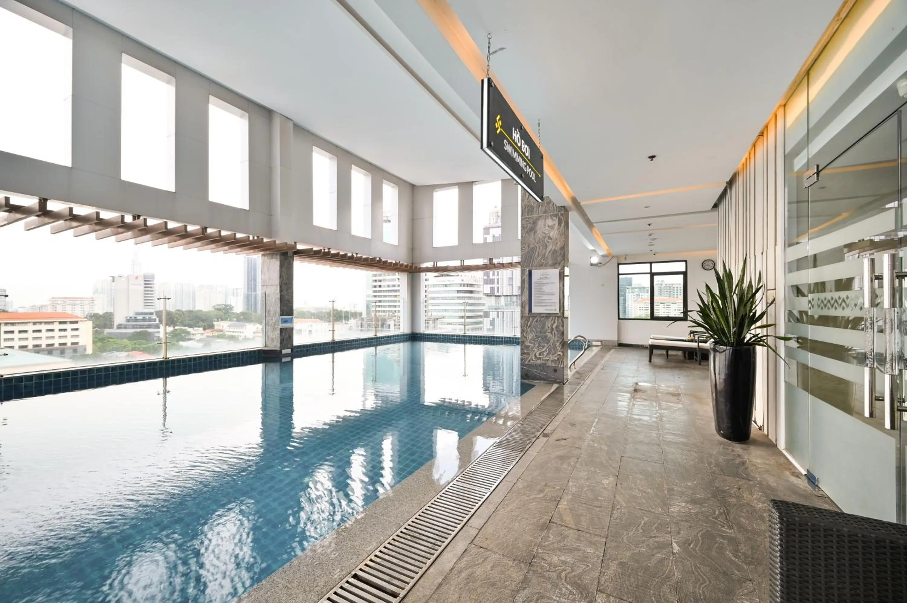 Pool view in Muong Thanh Grand Saigon Centre Hotel
