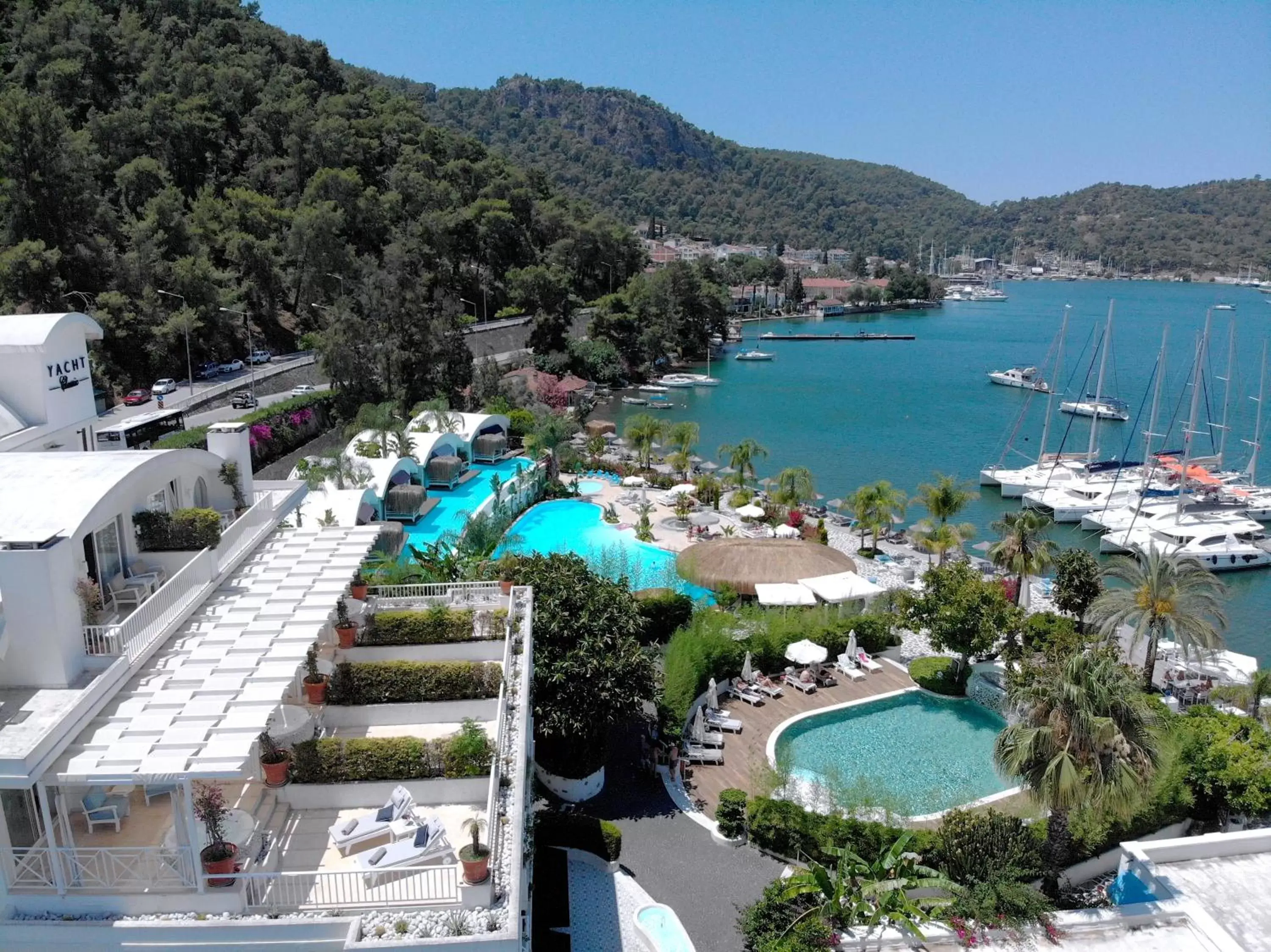 Bird's eye view, Pool View in Yacht Classic Hotel - Boutique Class