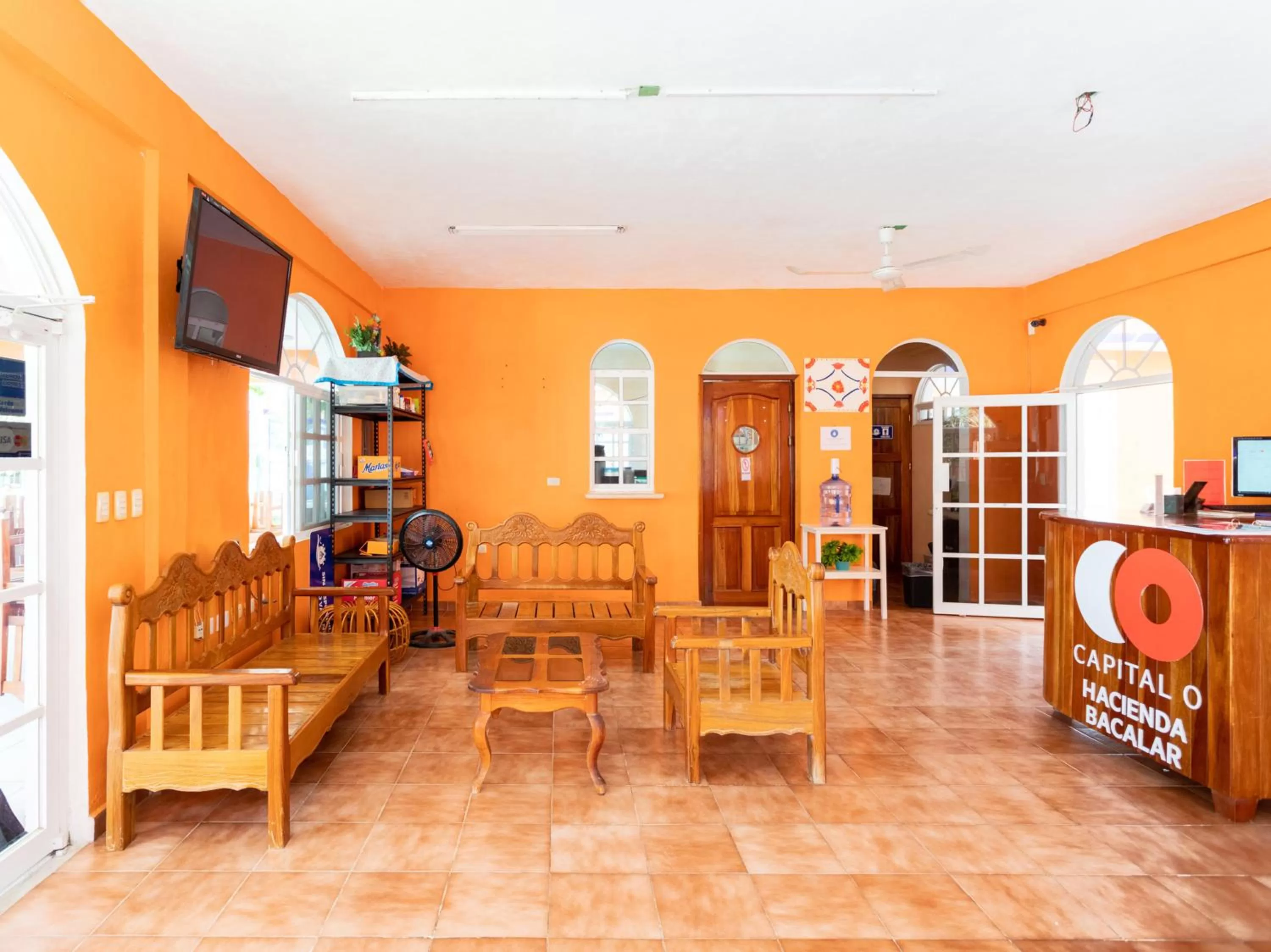 Lobby or reception in Hotel Hacienda Bacalar