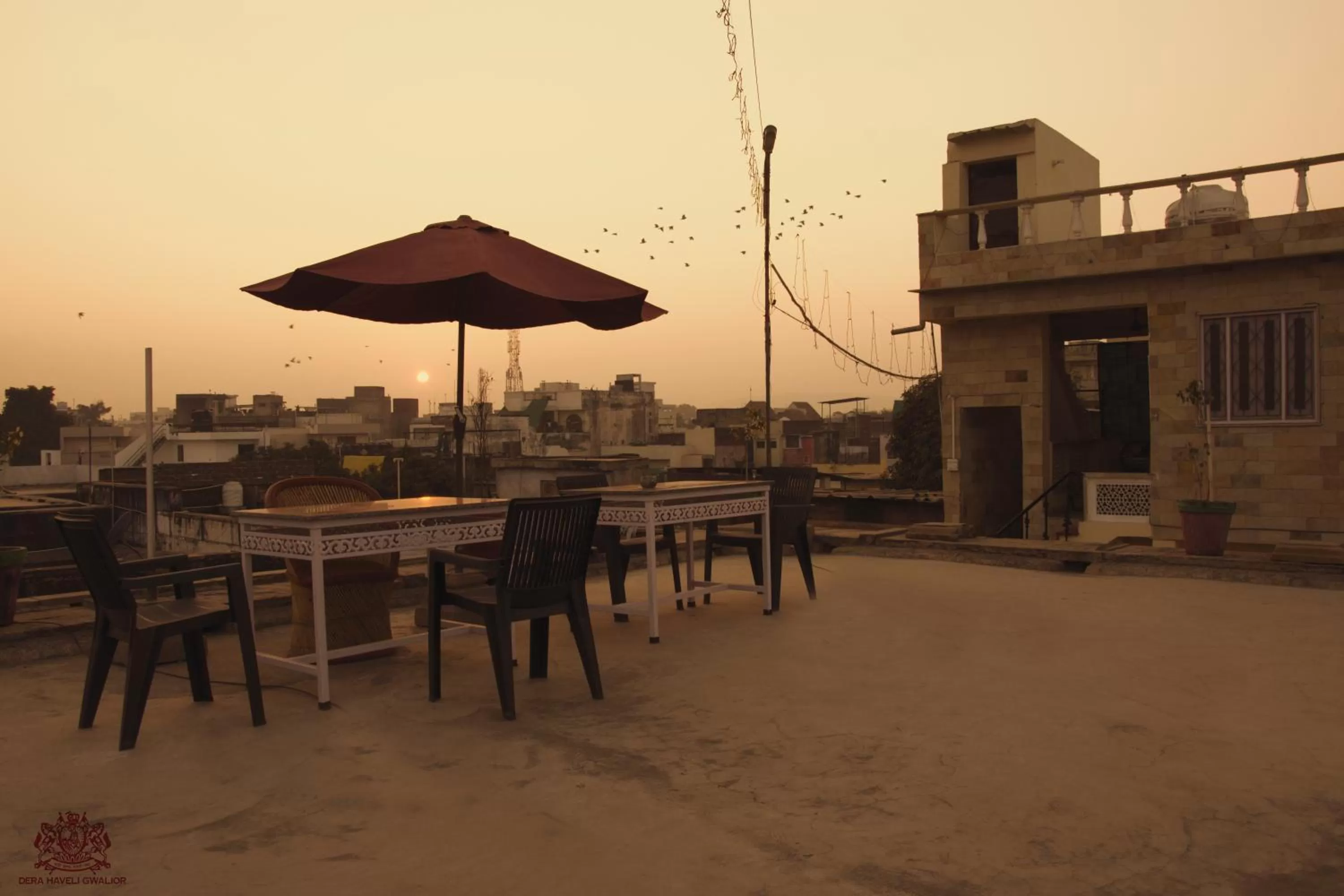 Balcony/Terrace, Restaurant/Places to Eat in Dera Haveli- Heritage homestay