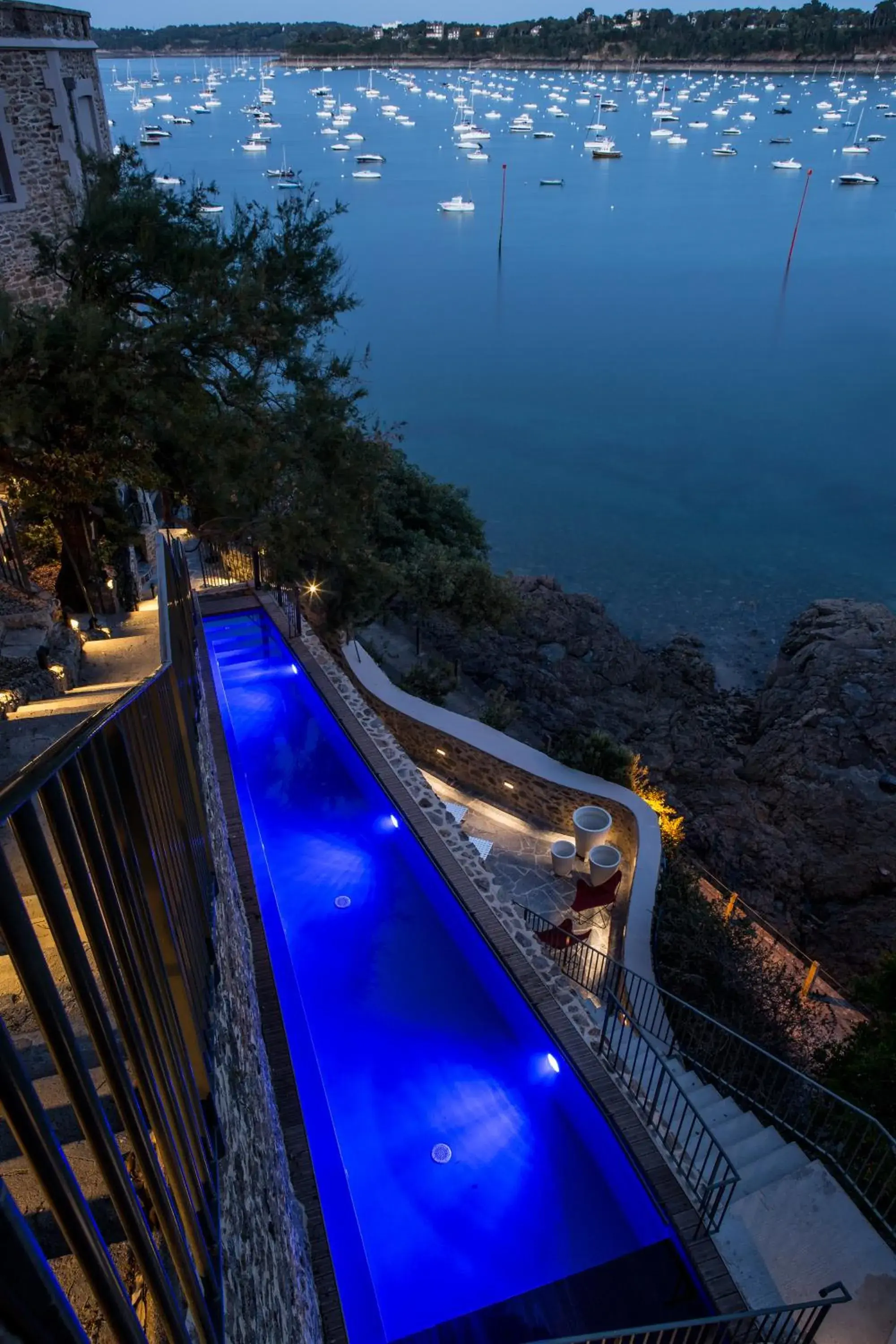 Patio, Swimming Pool in Castelbrac Hotel & Spa