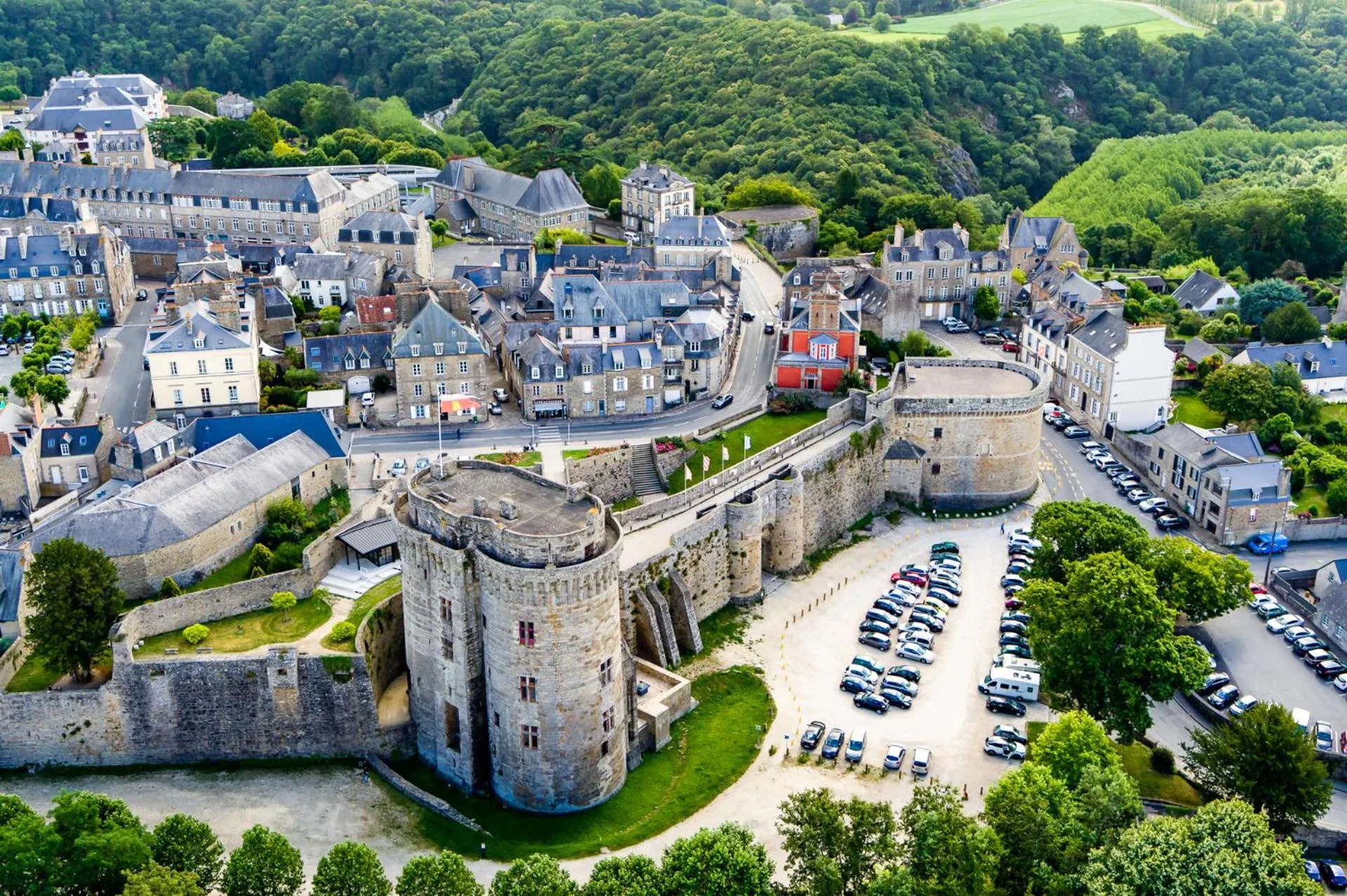 Bird's eye view in Hôtel du Château Dinan - Originals Boutique