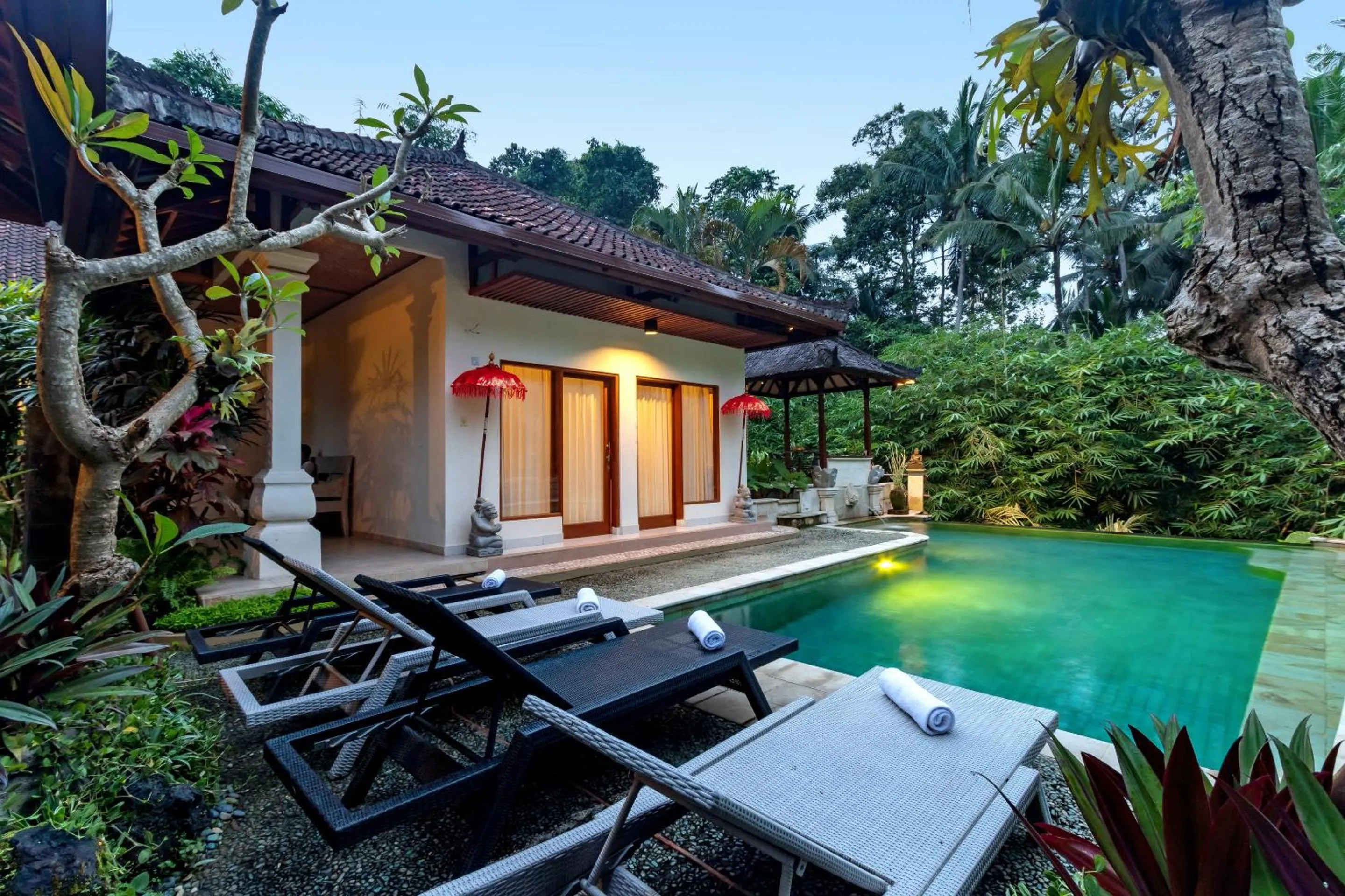 Swimming pool in Padma Ubud Retreat
