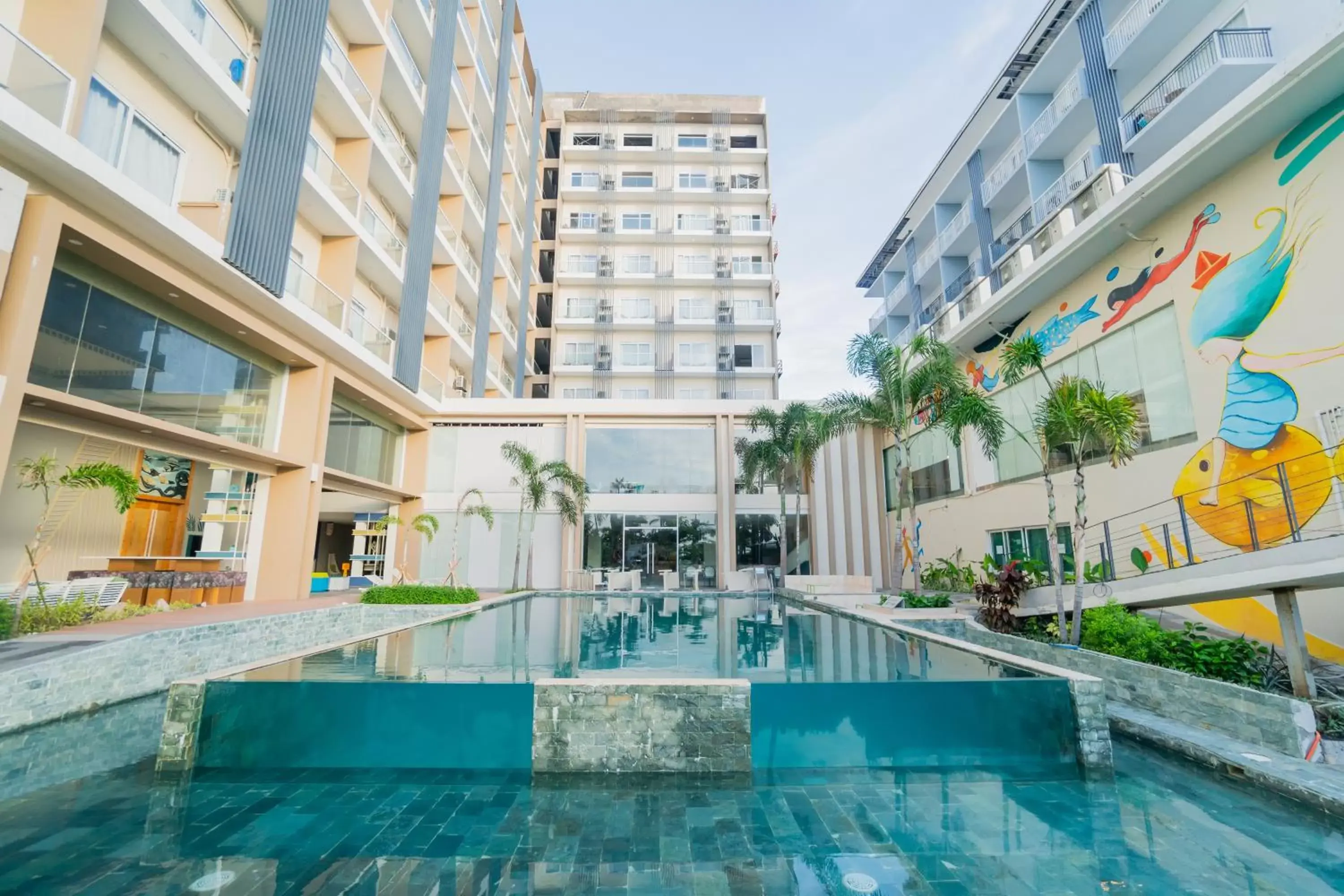 Property building, Swimming Pool in Solea Palm Resort Mactan
