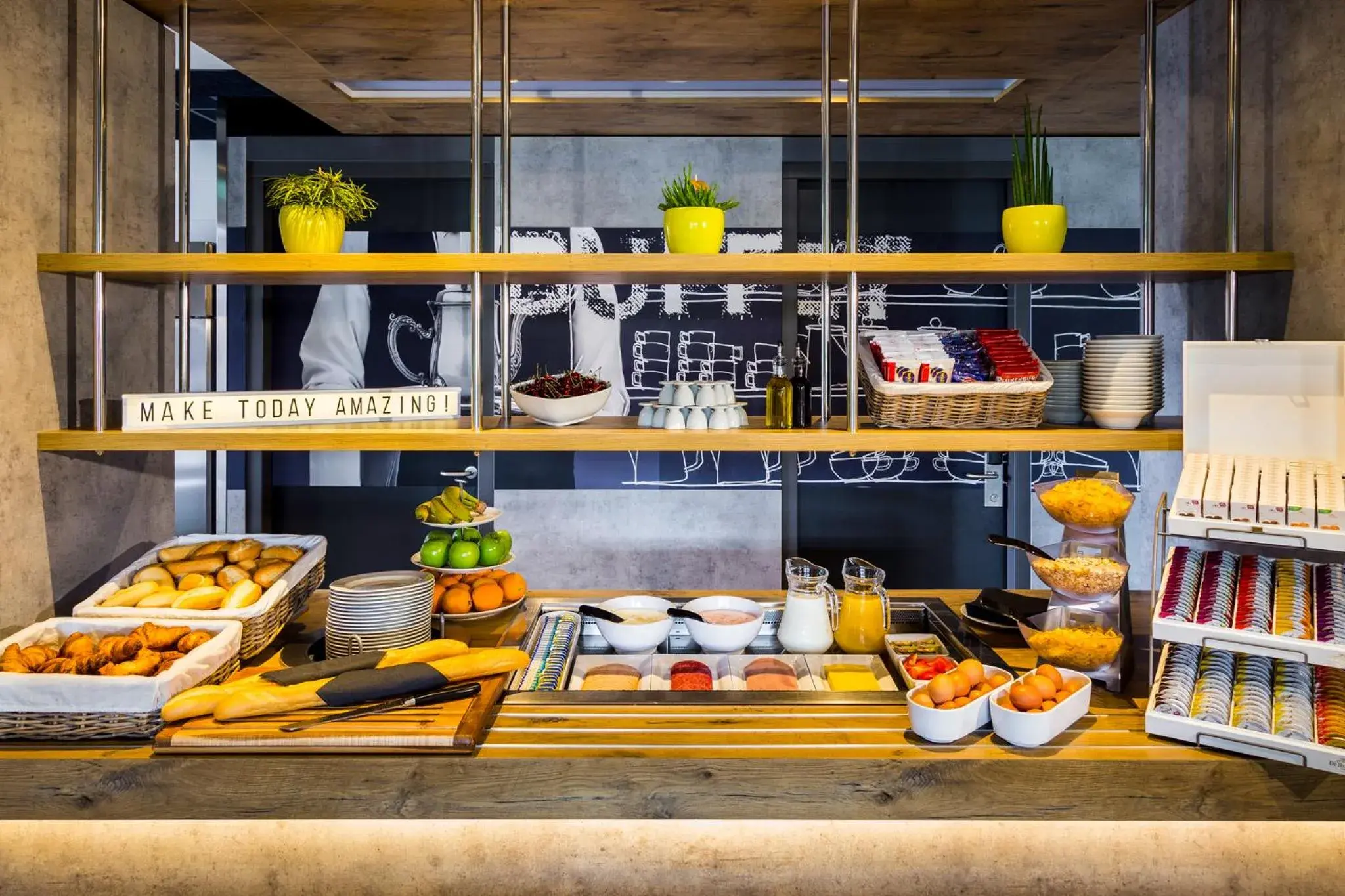 Buffet breakfast in ibis budget Stein Maastricht Buffet breakfast in ibis budget Stein Maastricht