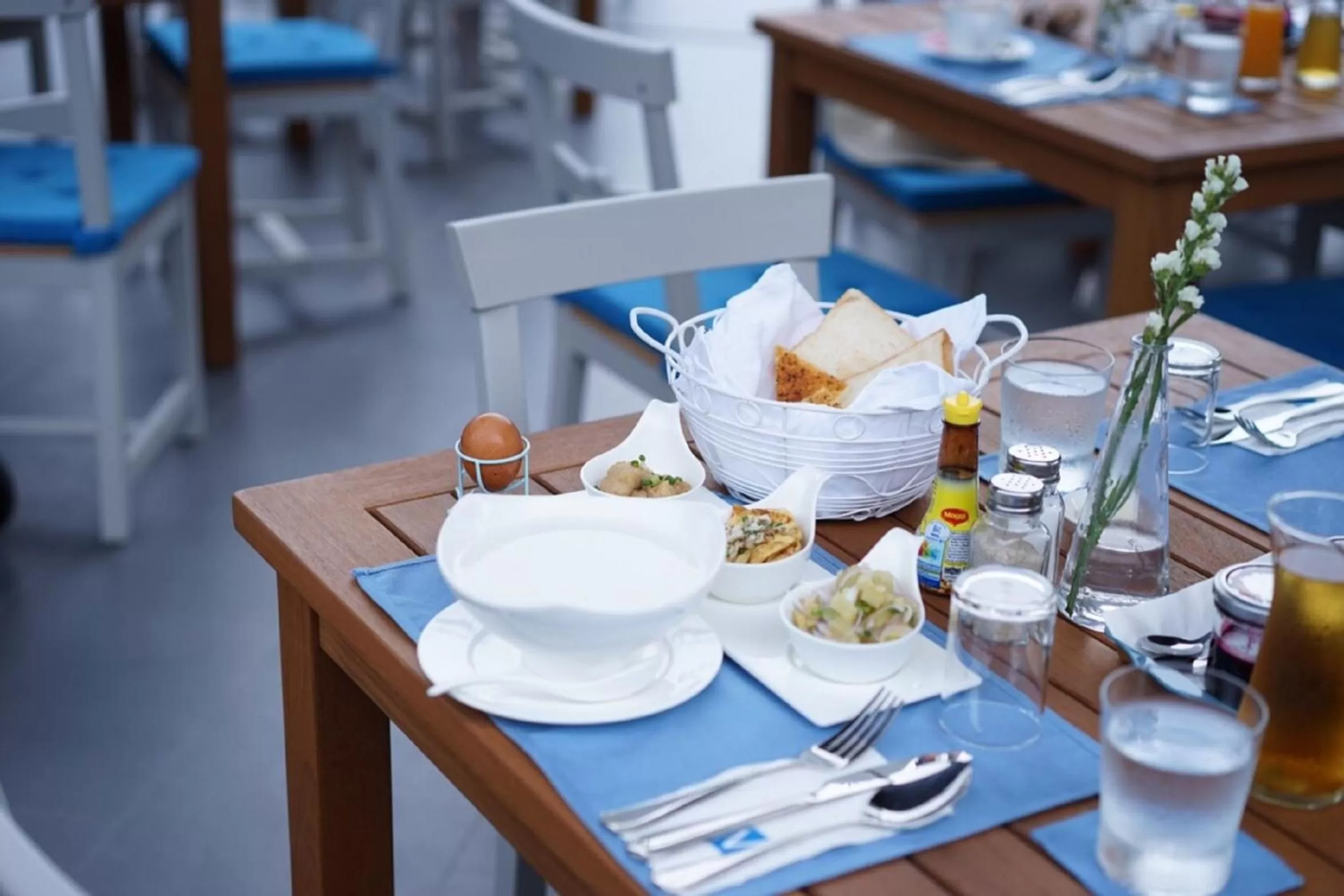 Asian breakfast in Vann Hua Hin Resort