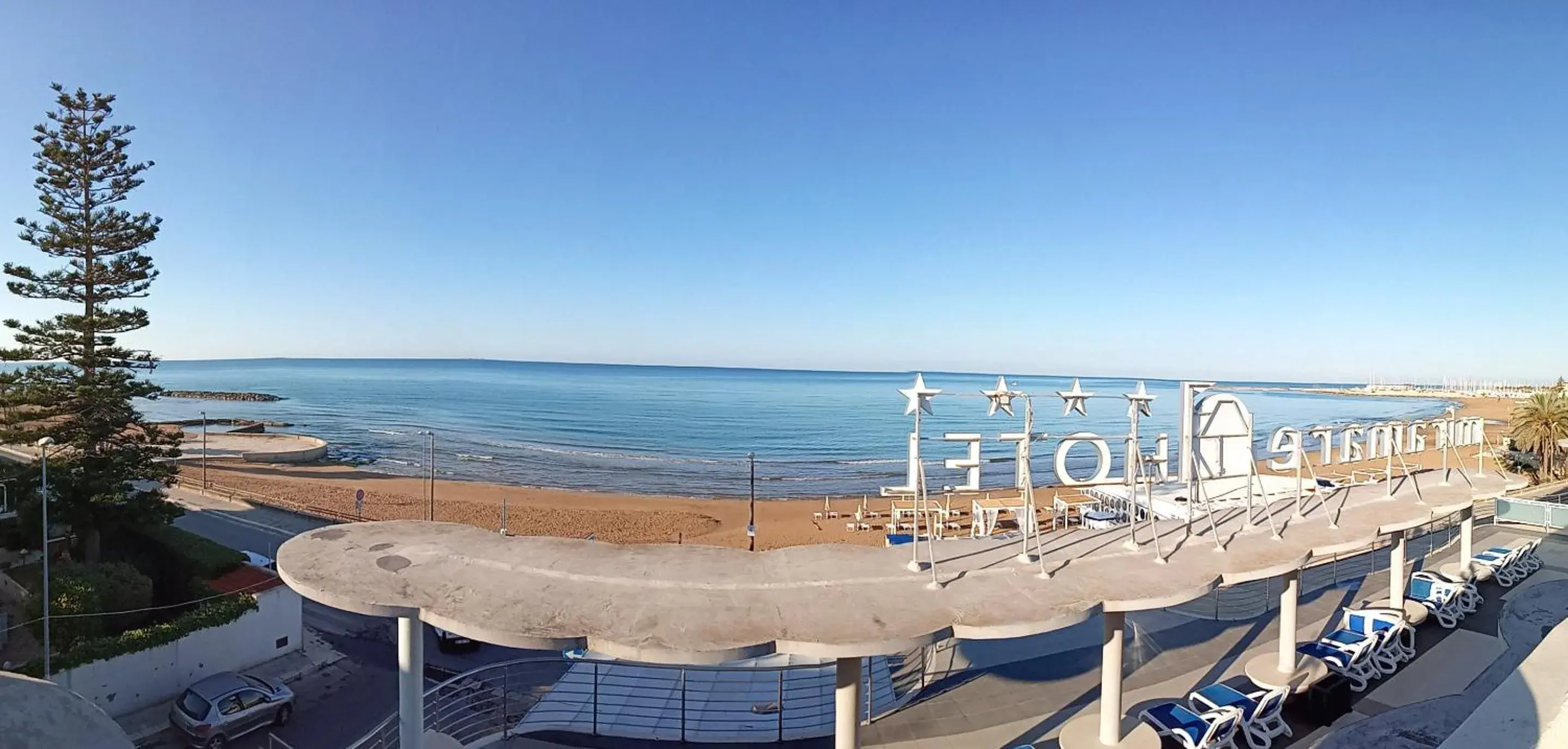 Beach in Hotel Miramare