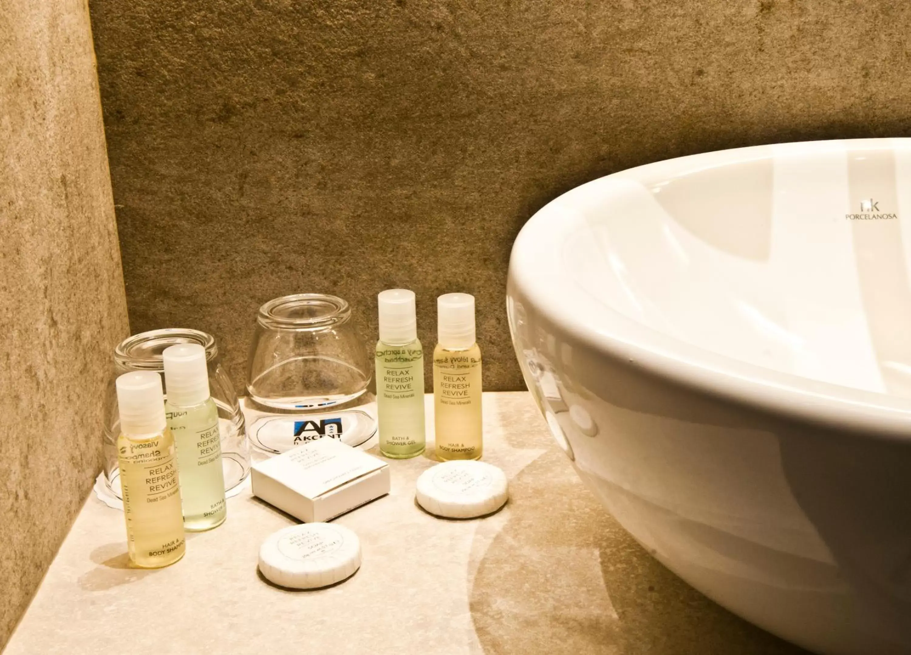 Bathroom in Akcent hotel Bathroom in Akcent hotel