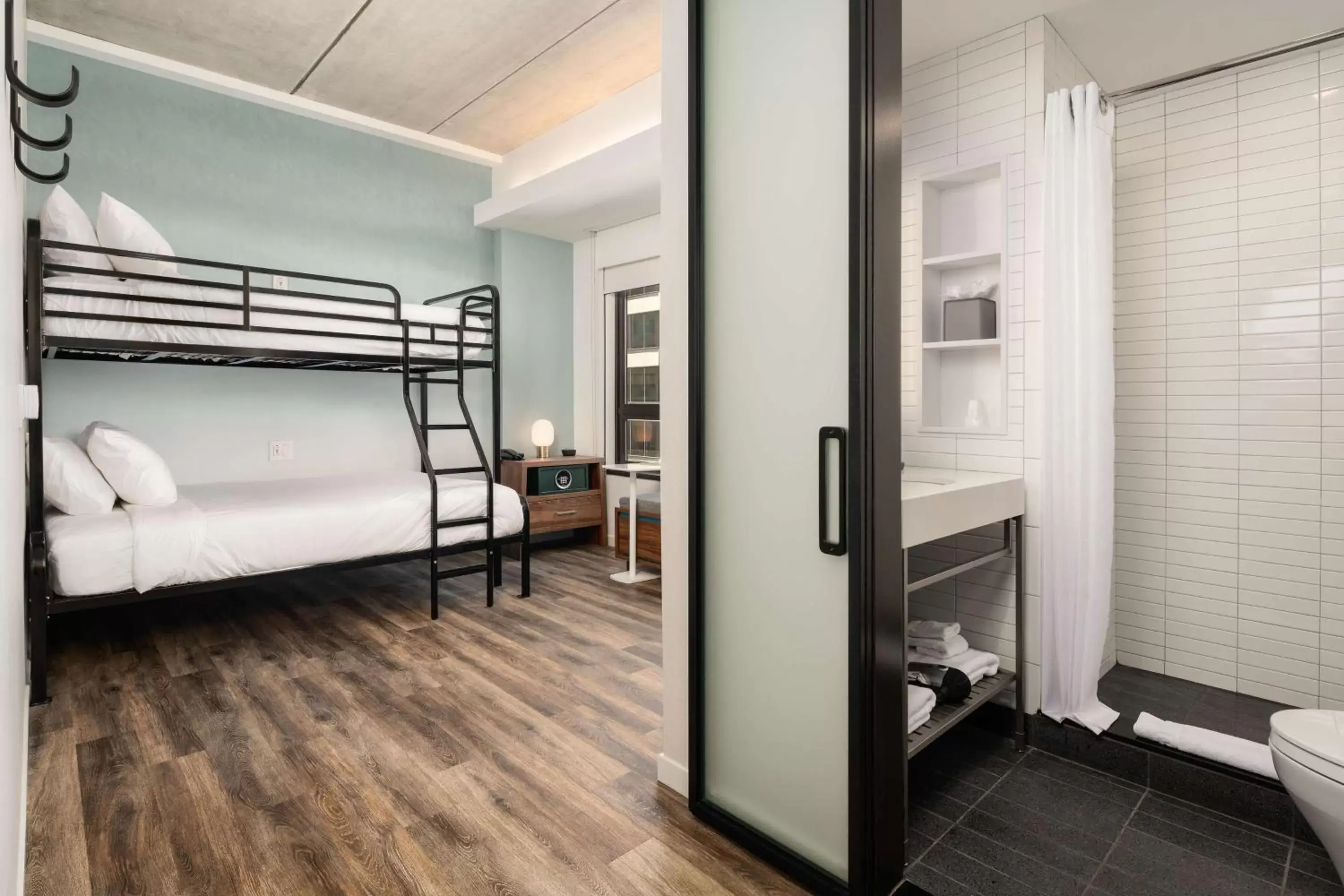 Bed, Bunk Bed in Motto by Hilton Philadelphia Rittenhouse Square