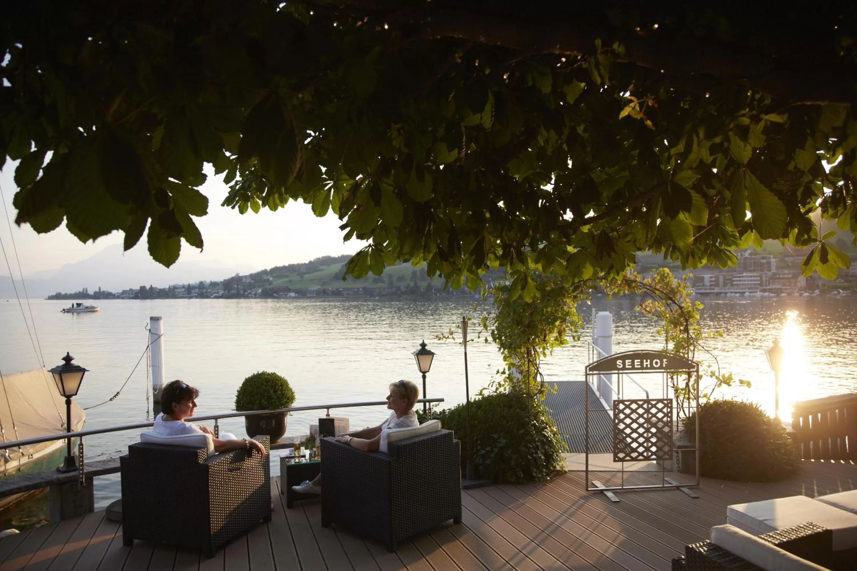 Patio in Hotel Restaurant Seehof