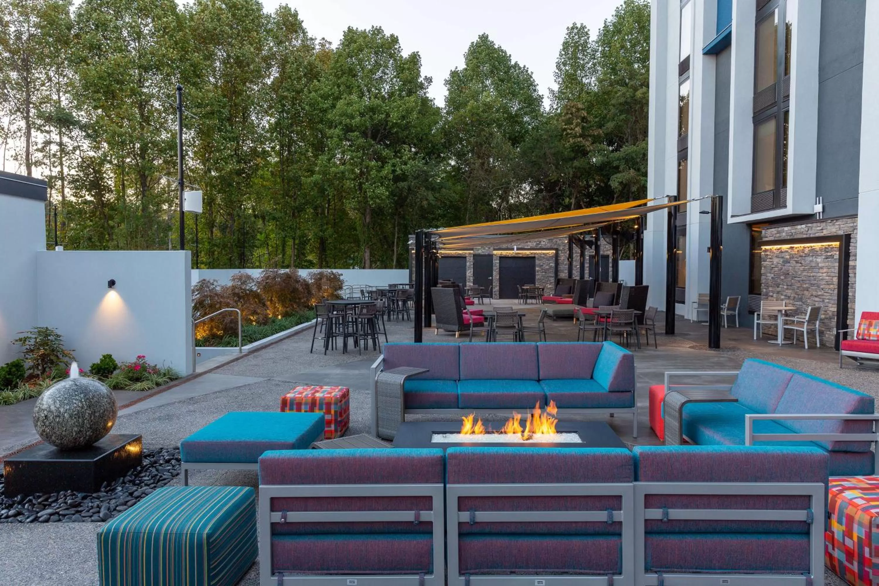 Patio in Hilton Garden Inn Asheville South