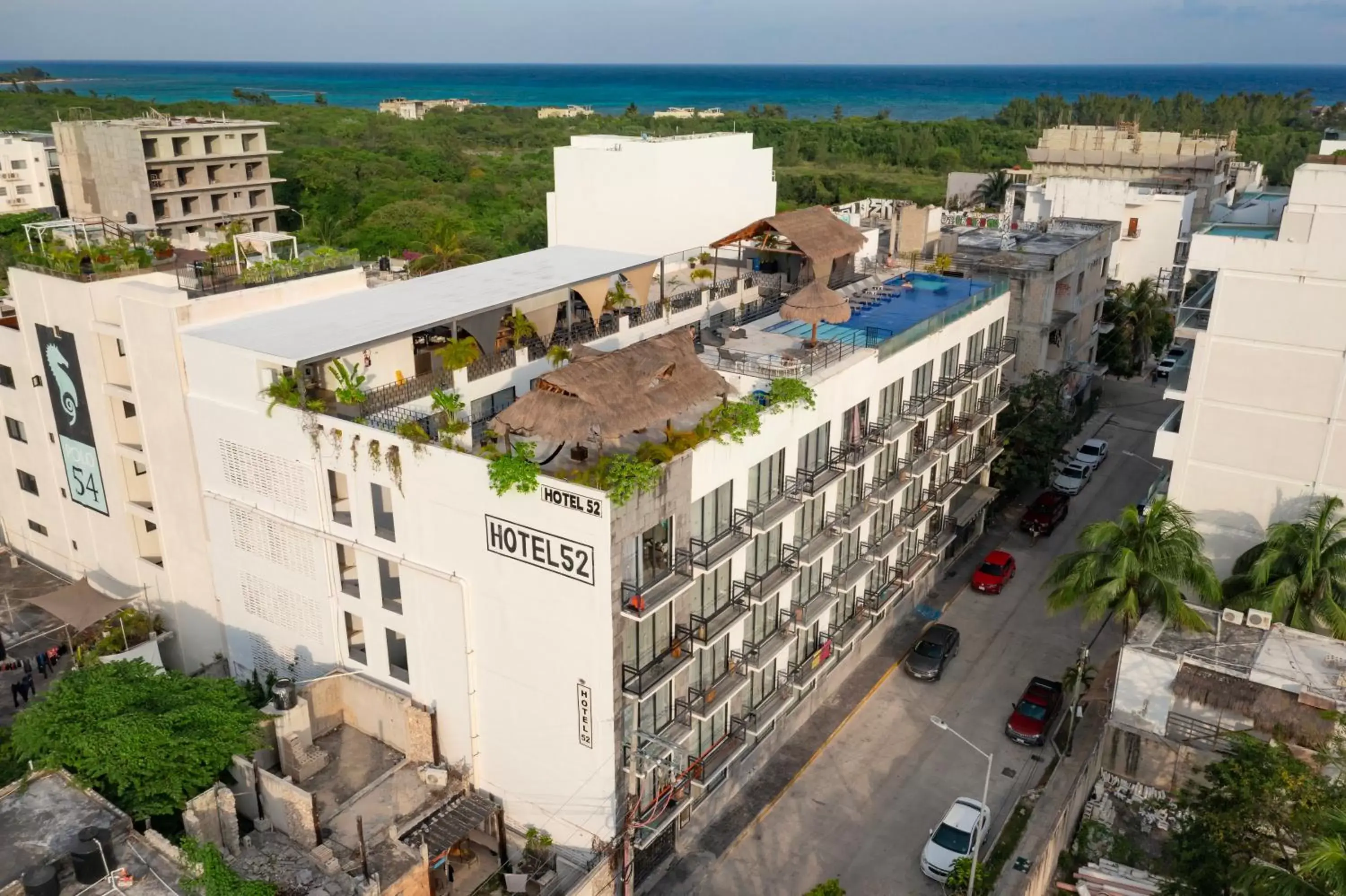 Bird's eye view in Hotel 52 Playa del Carmen Bird's eye view in Hotel 52 Playa del Carmen