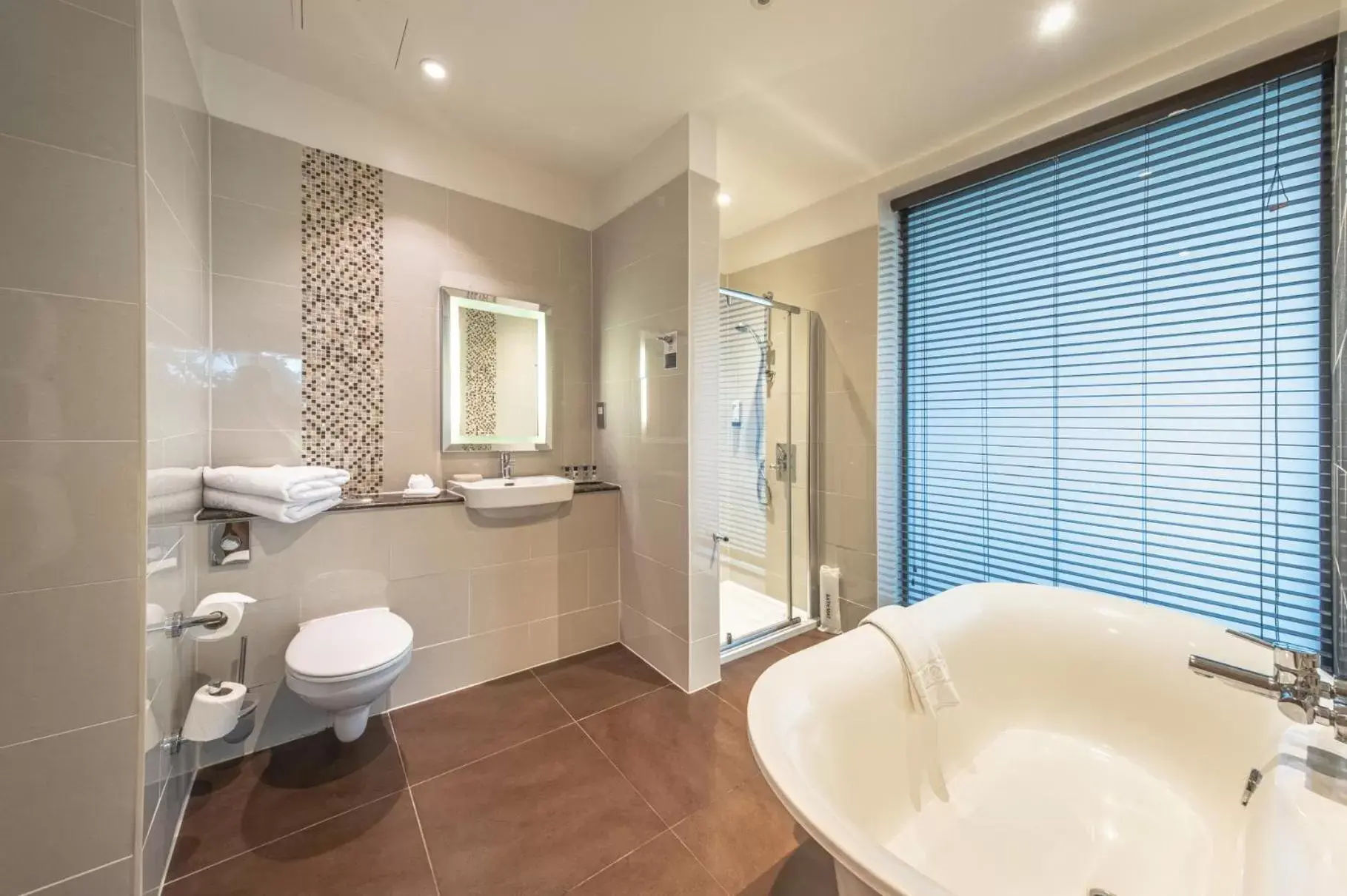 Shower, Bathroom in Wivenhoe House Hotel