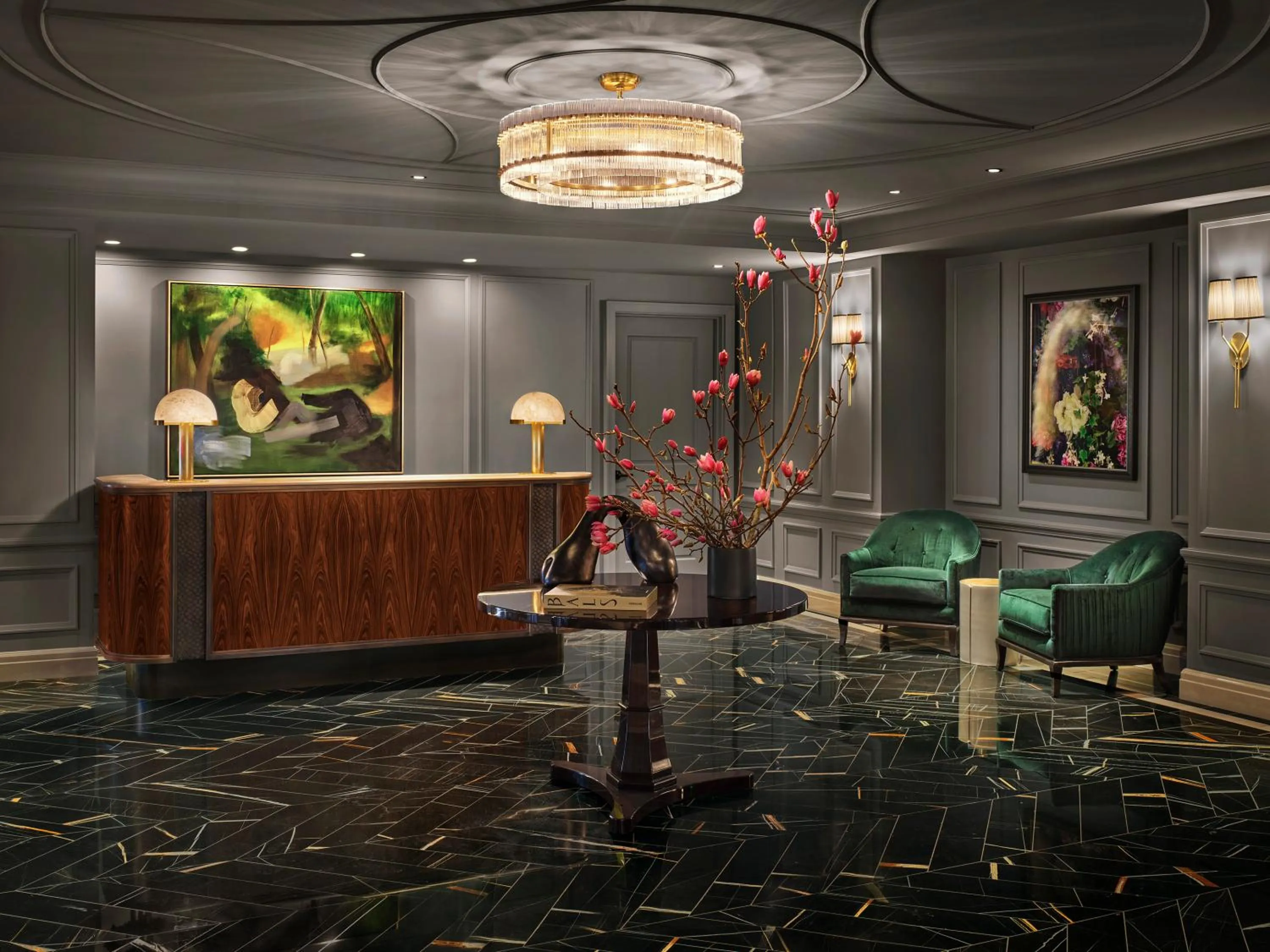 Lobby or reception in The Newbury Boston