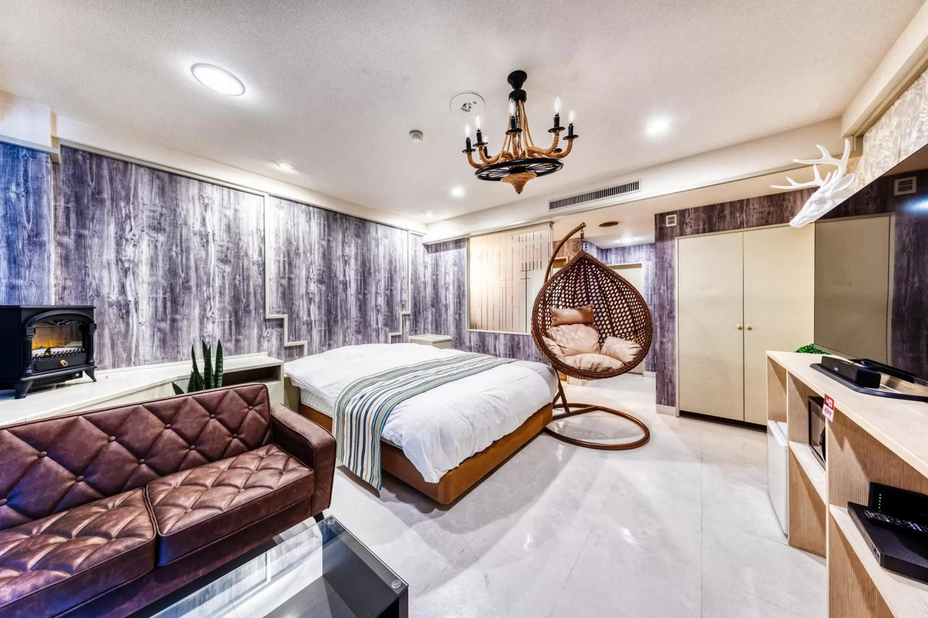 Bed in Hotel Lotus Morioka -Adult Only Bed in Hotel Lotus Morioka -Adult Only