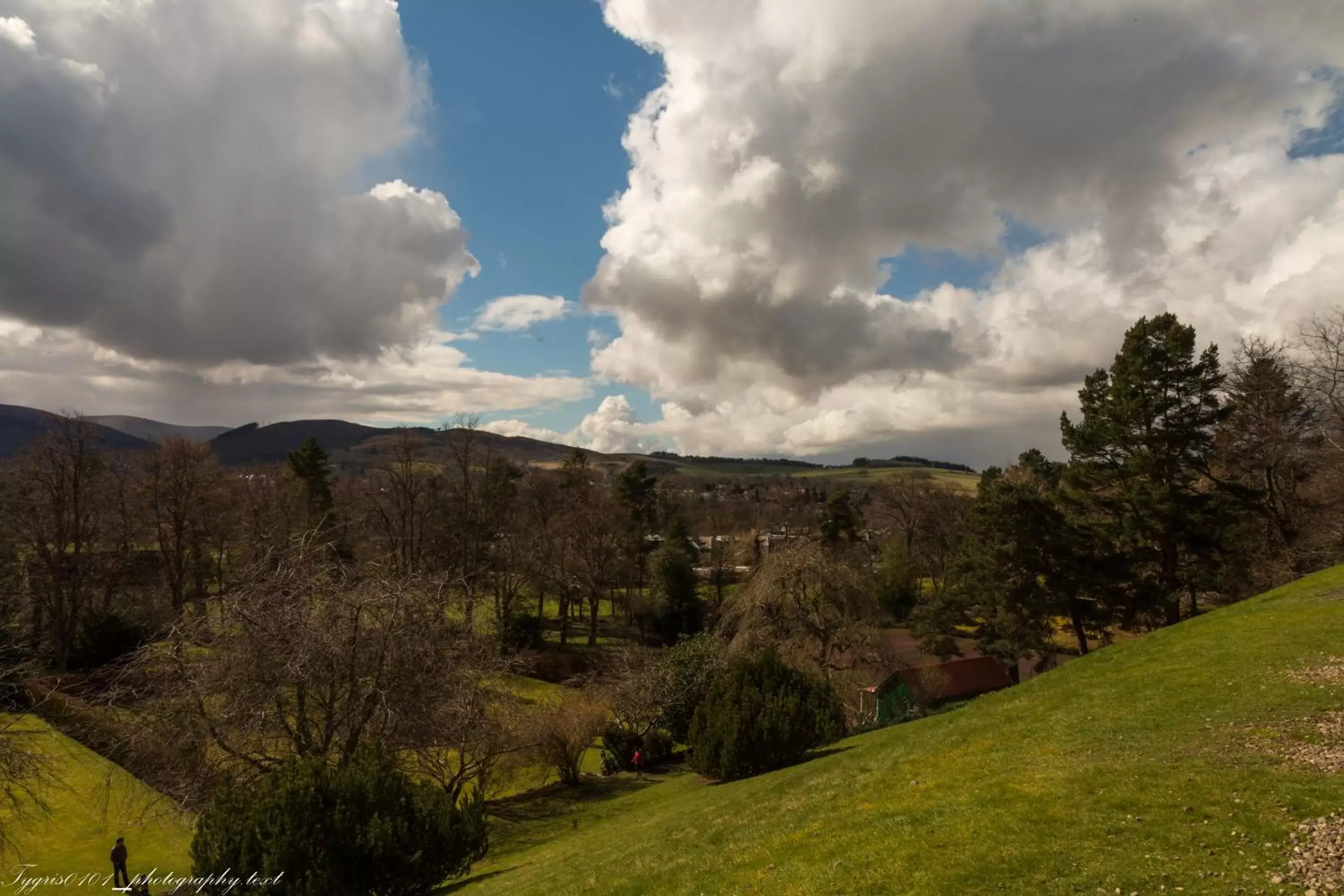 Natural landscape in Peebles Hydro