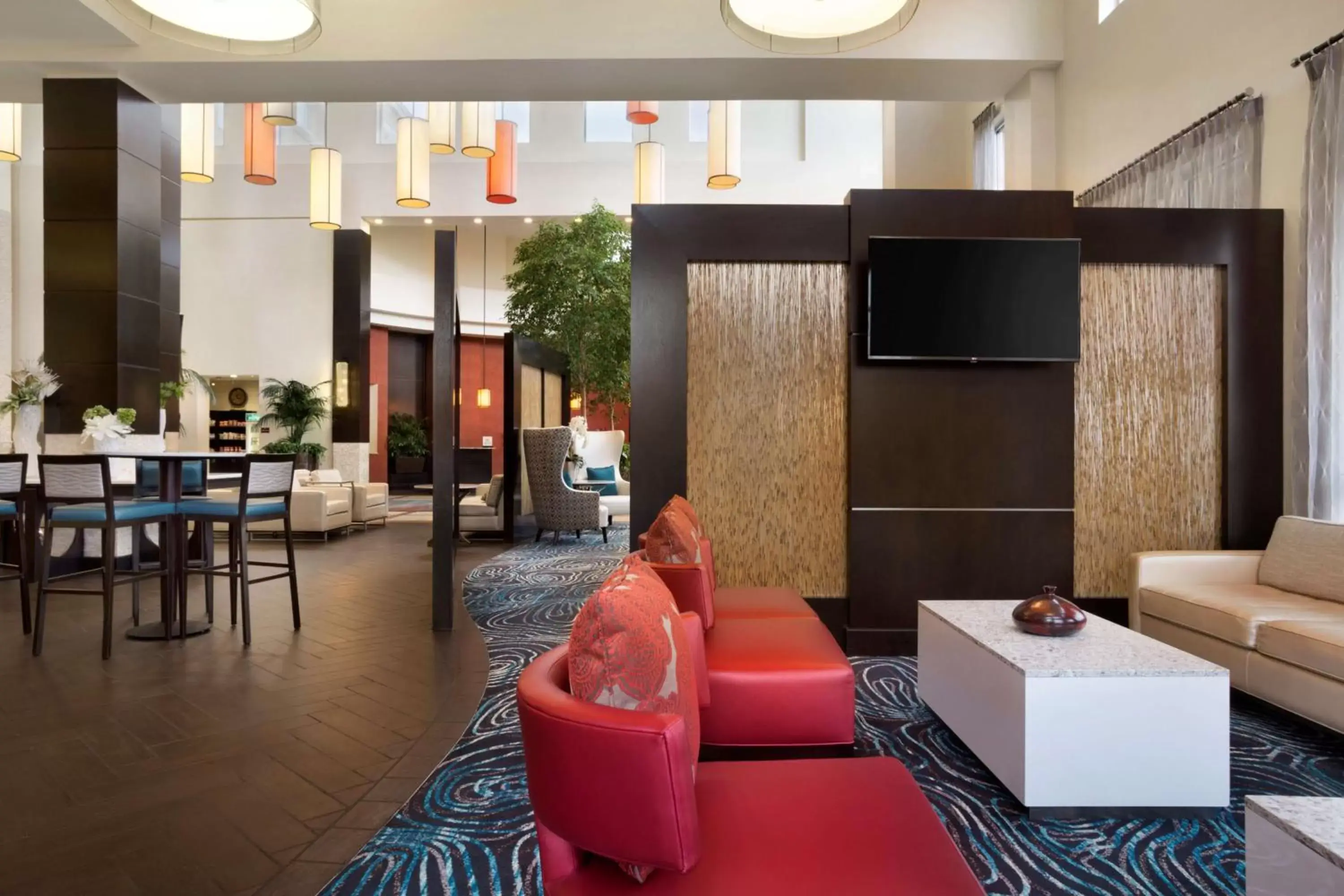 Lobby or reception, Restaurant/Places to Eat in Embassy Suites by Hilton Jackson North Ridgeland