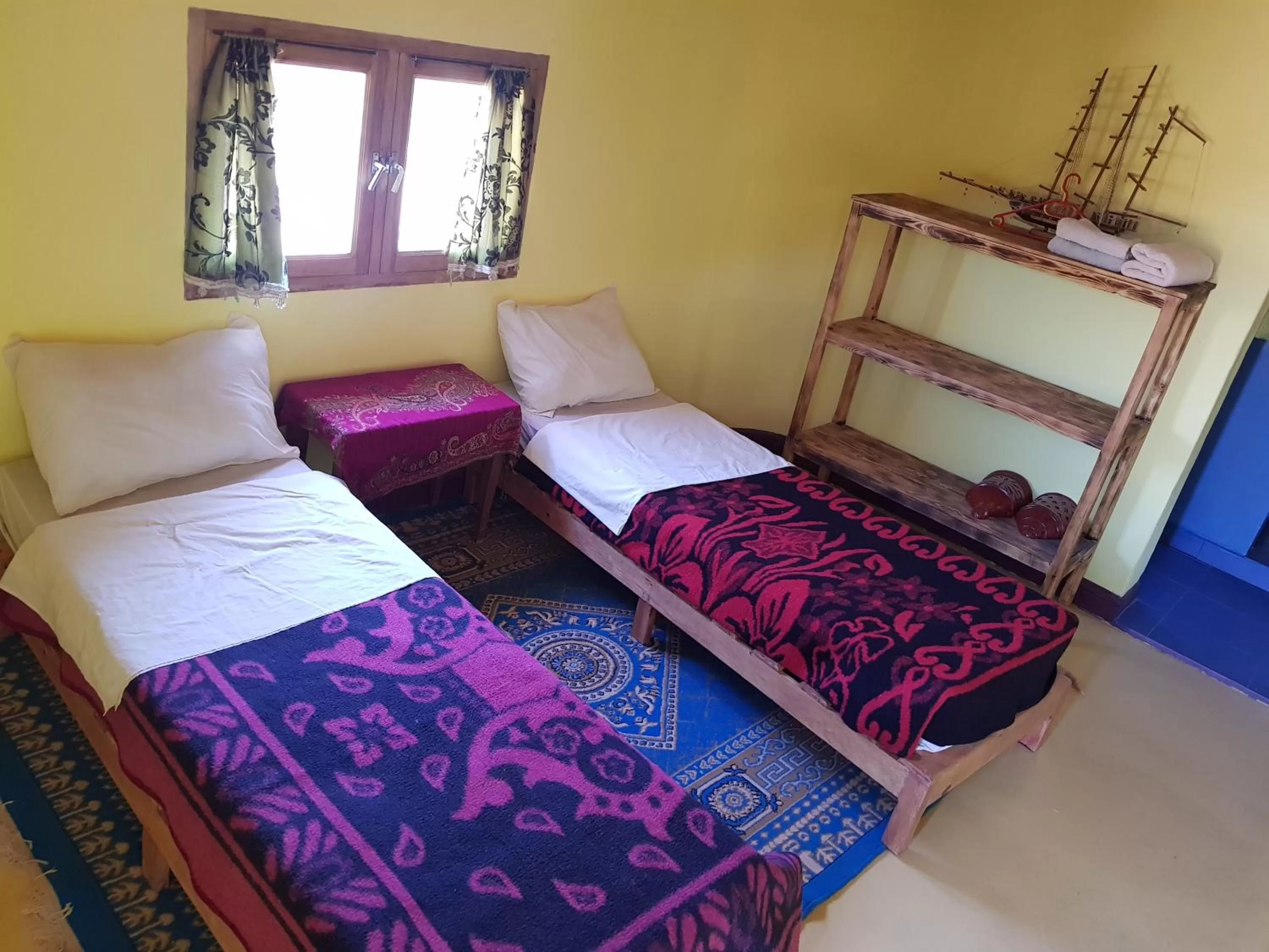 Bed in ecolodge bivouac des aigles