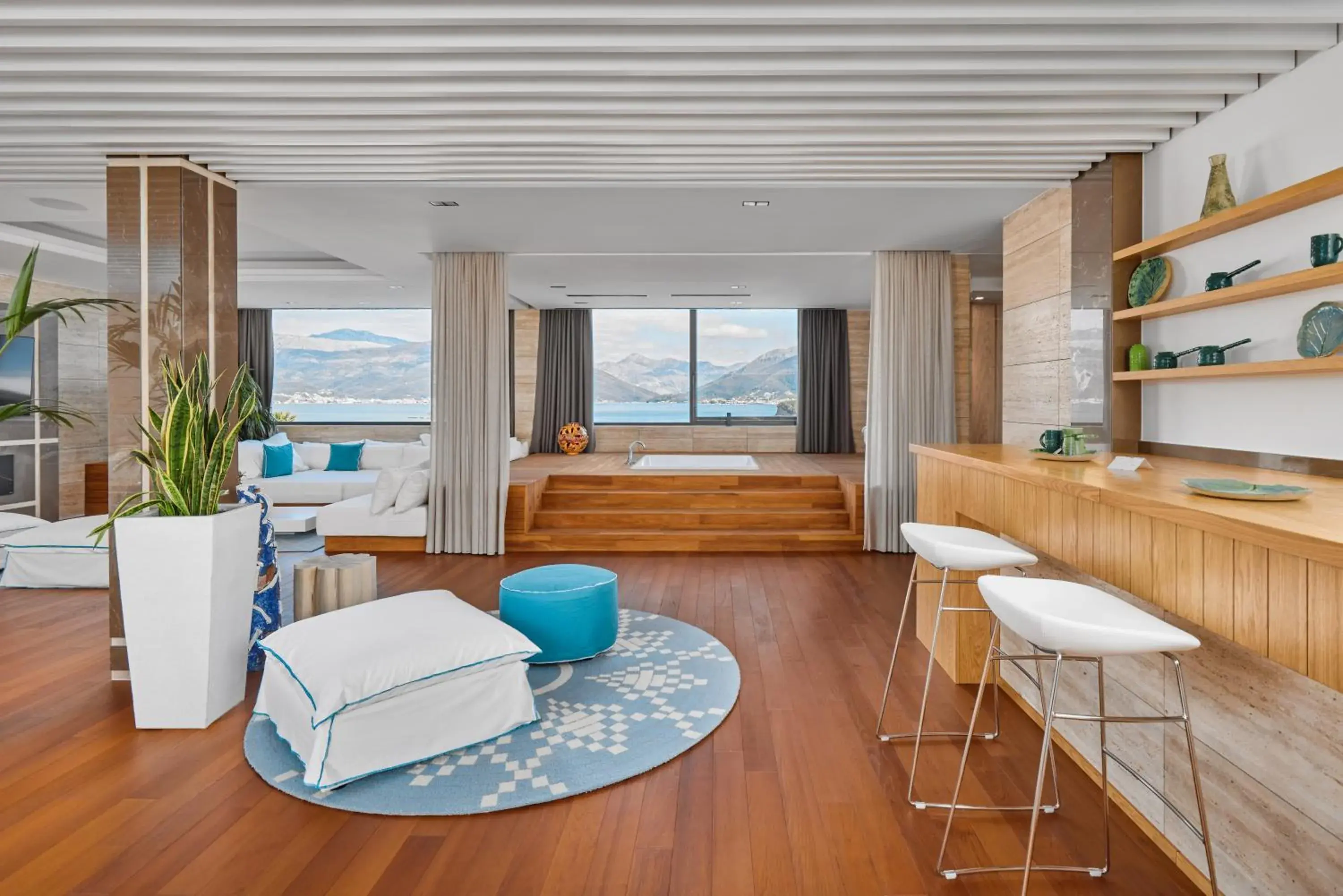 Living room, Seating Area in Nikki Beach Montenegro