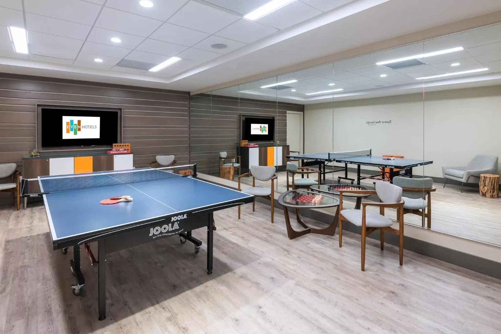 Game Room, Table Tennis in EVEN Hotel Brooklyn, an IHG Hotel