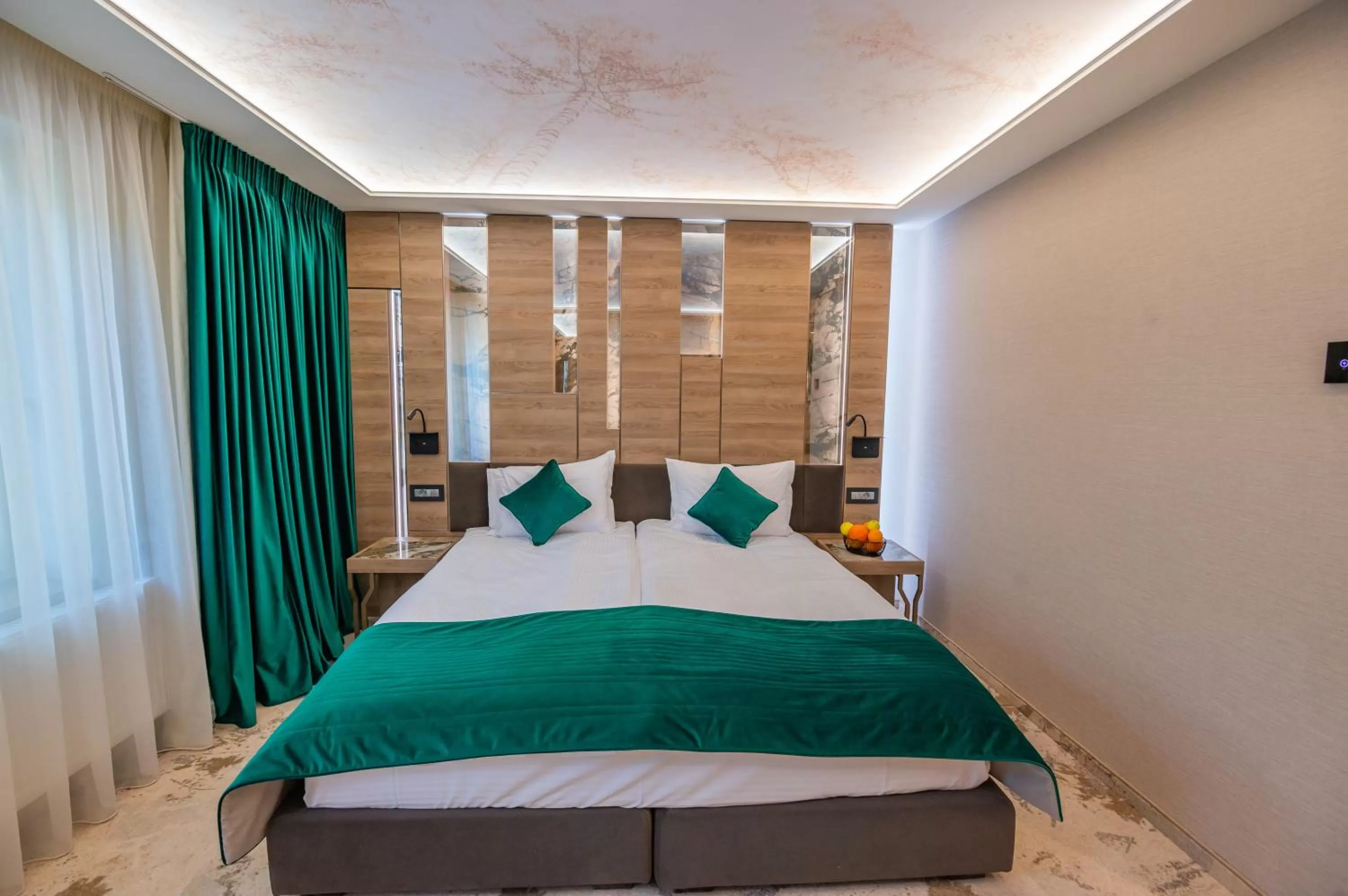 Bed in Hotel Codrişor