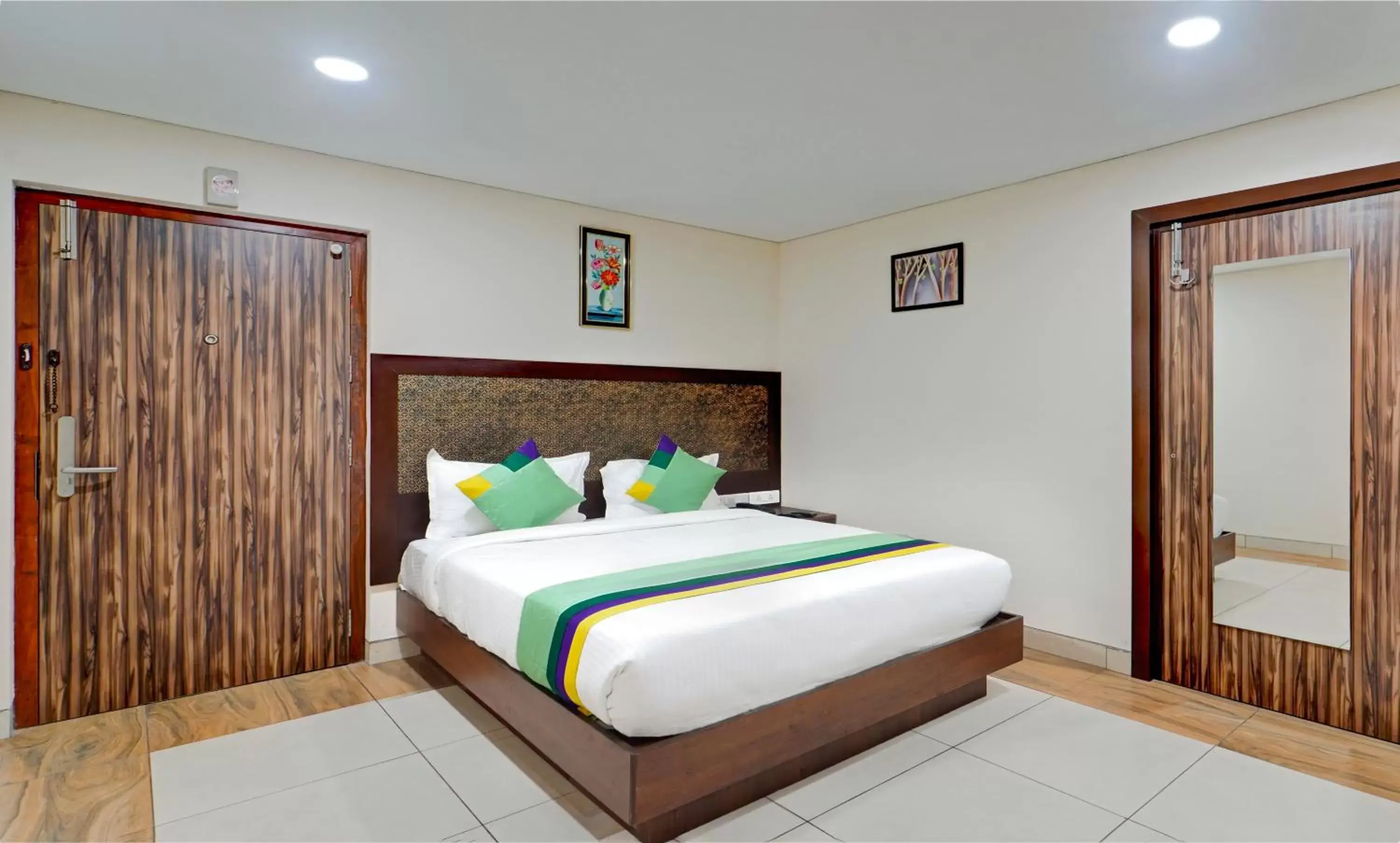 Bed in Treebo Vetri Supreme Residency Bed in Treebo Vetri Supreme Residency