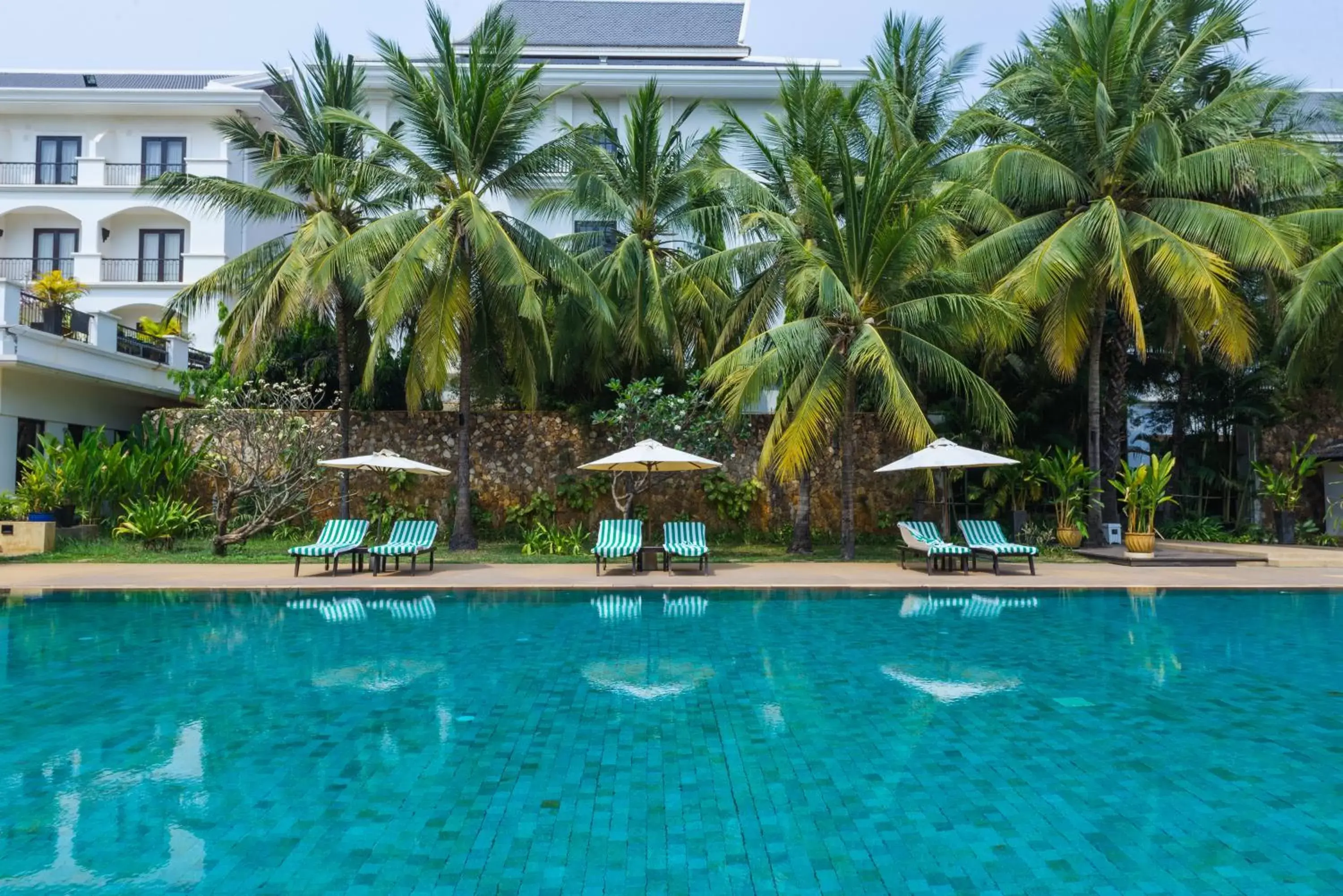 Pool view in Lotus Blanc Resort Pool view in Lotus Blanc Resort