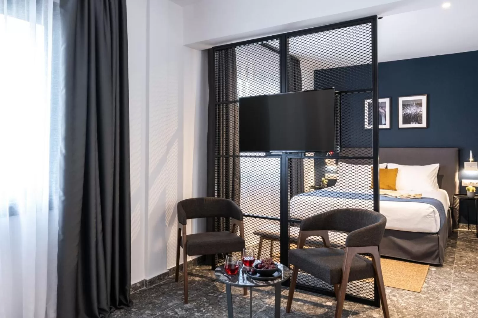 Decorative detail, Bed in Play Theatrou Athens a member of Brown Hotels