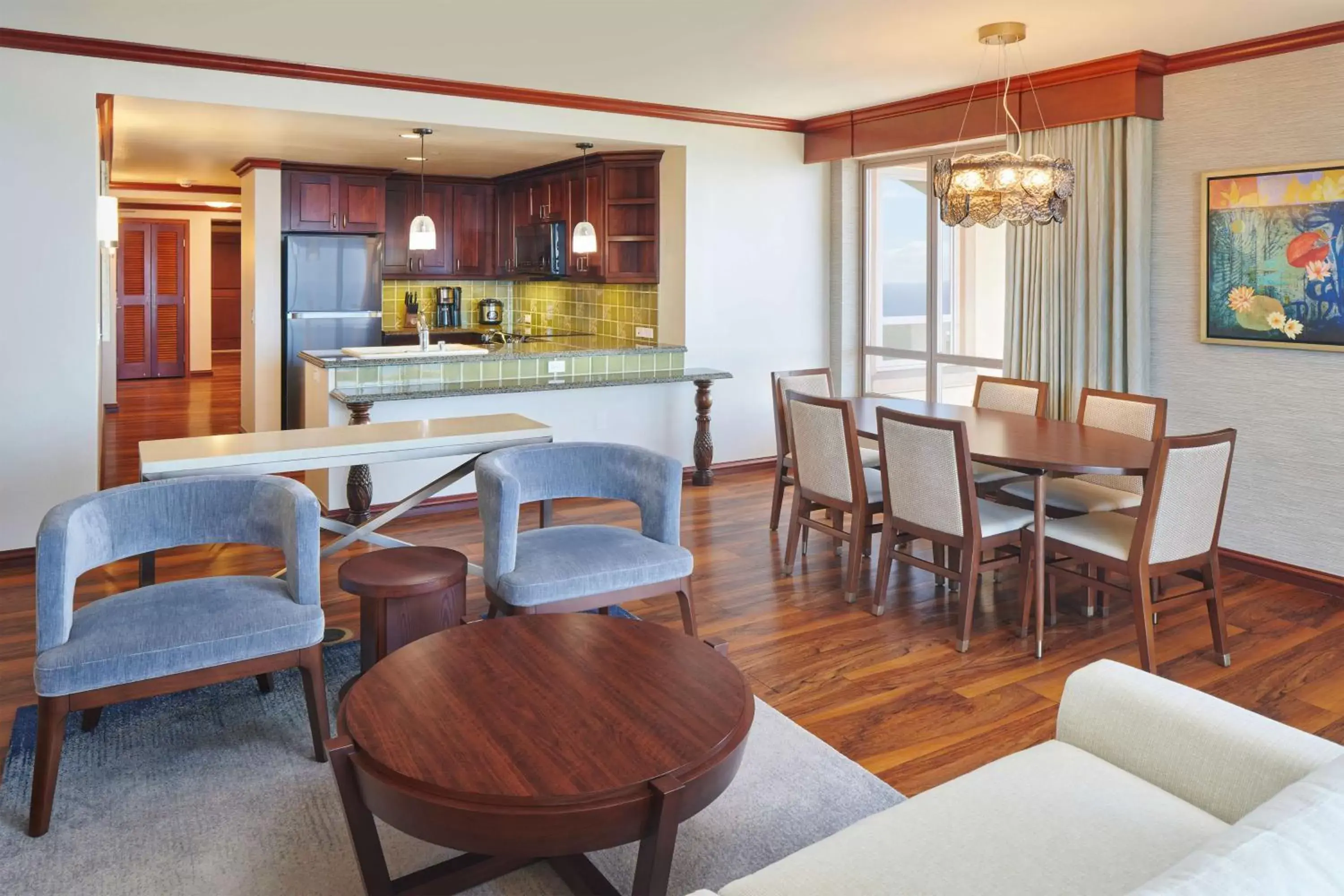 Living room, Seating Area in Hilton Grand Vacations Club Grand Waikikian Honolulu