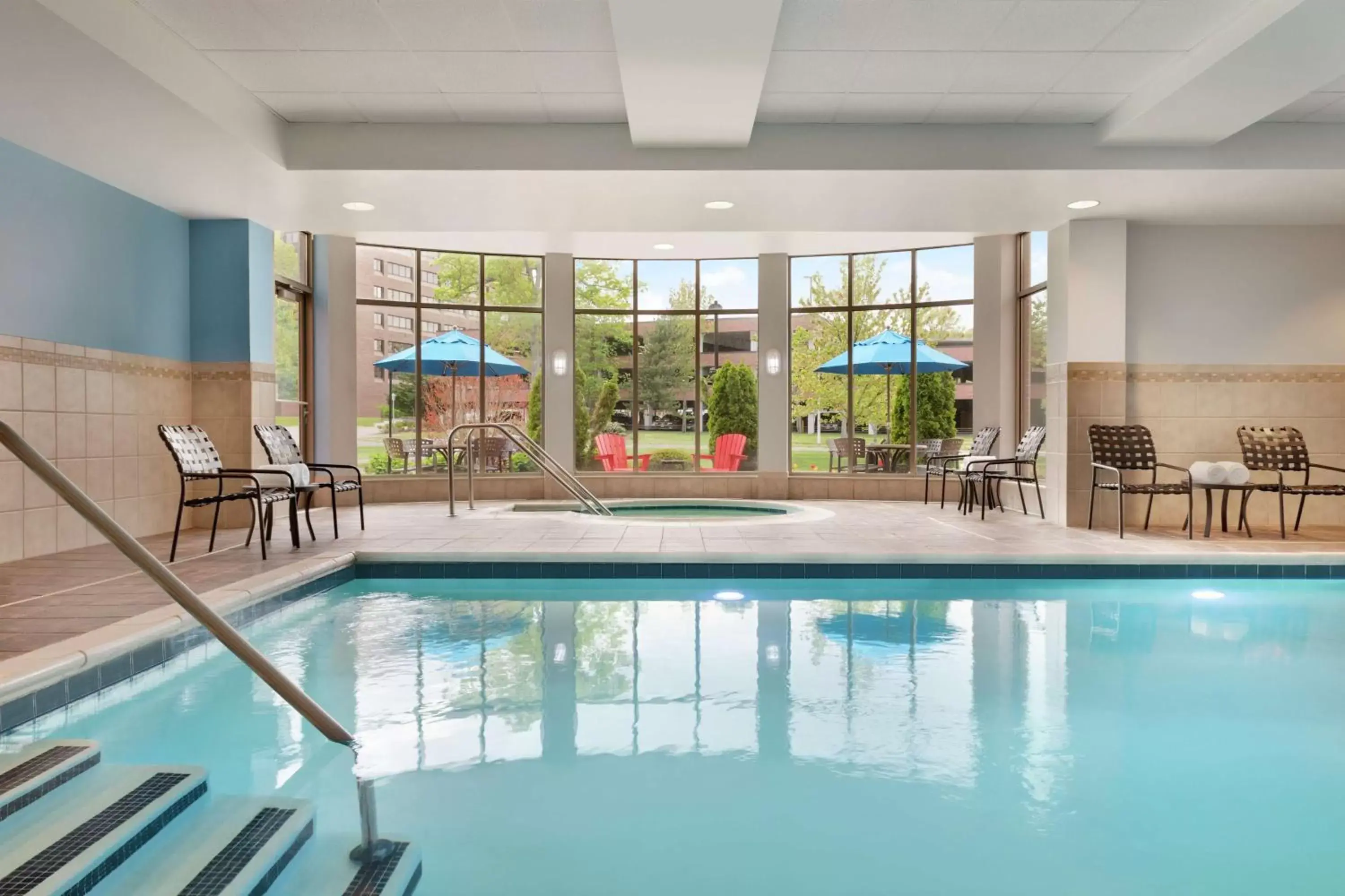 Pool view, Swimming Pool in Hilton Garden Inn Stony Brook