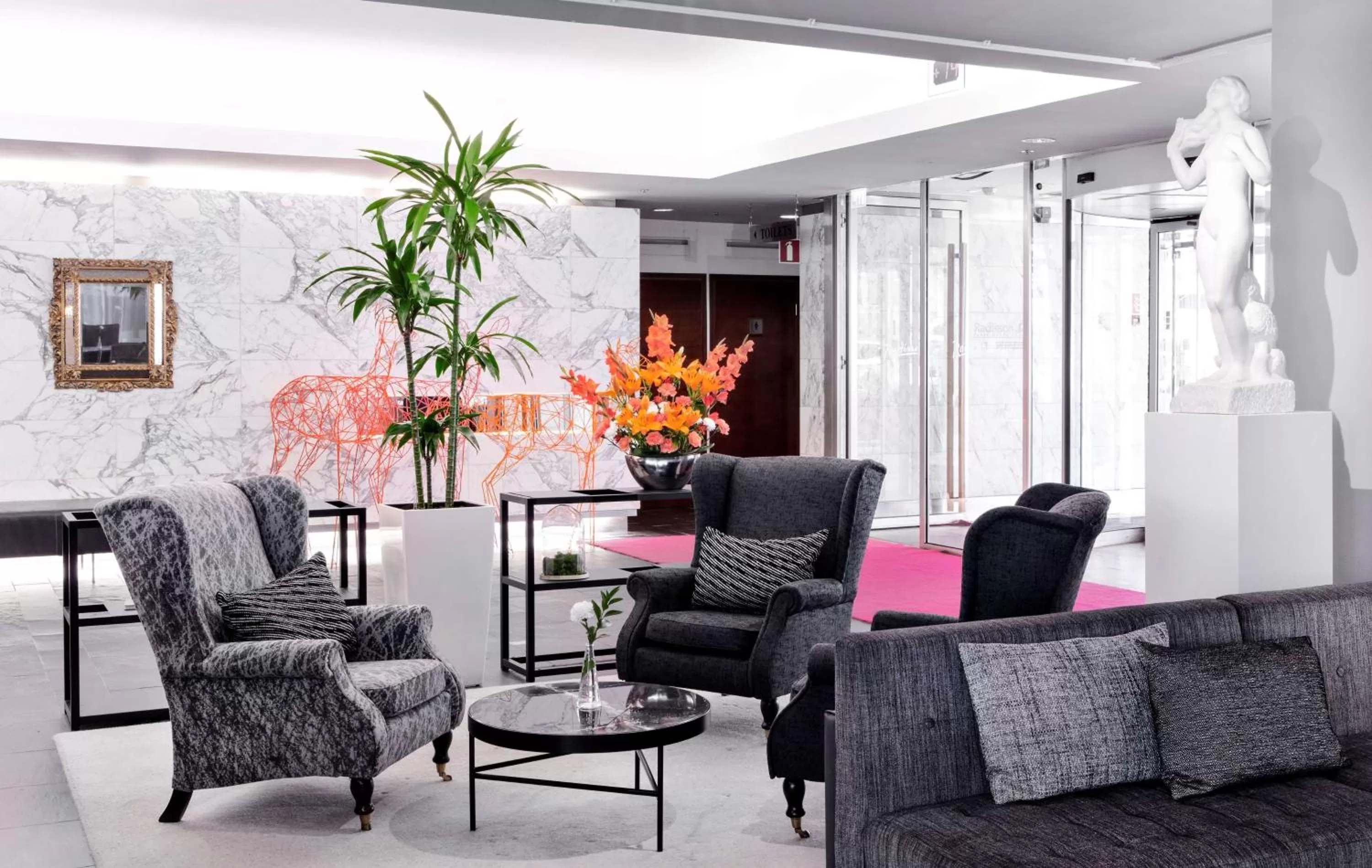 Lobby or reception in Radisson Blu Plaza Hotel, Helsinki