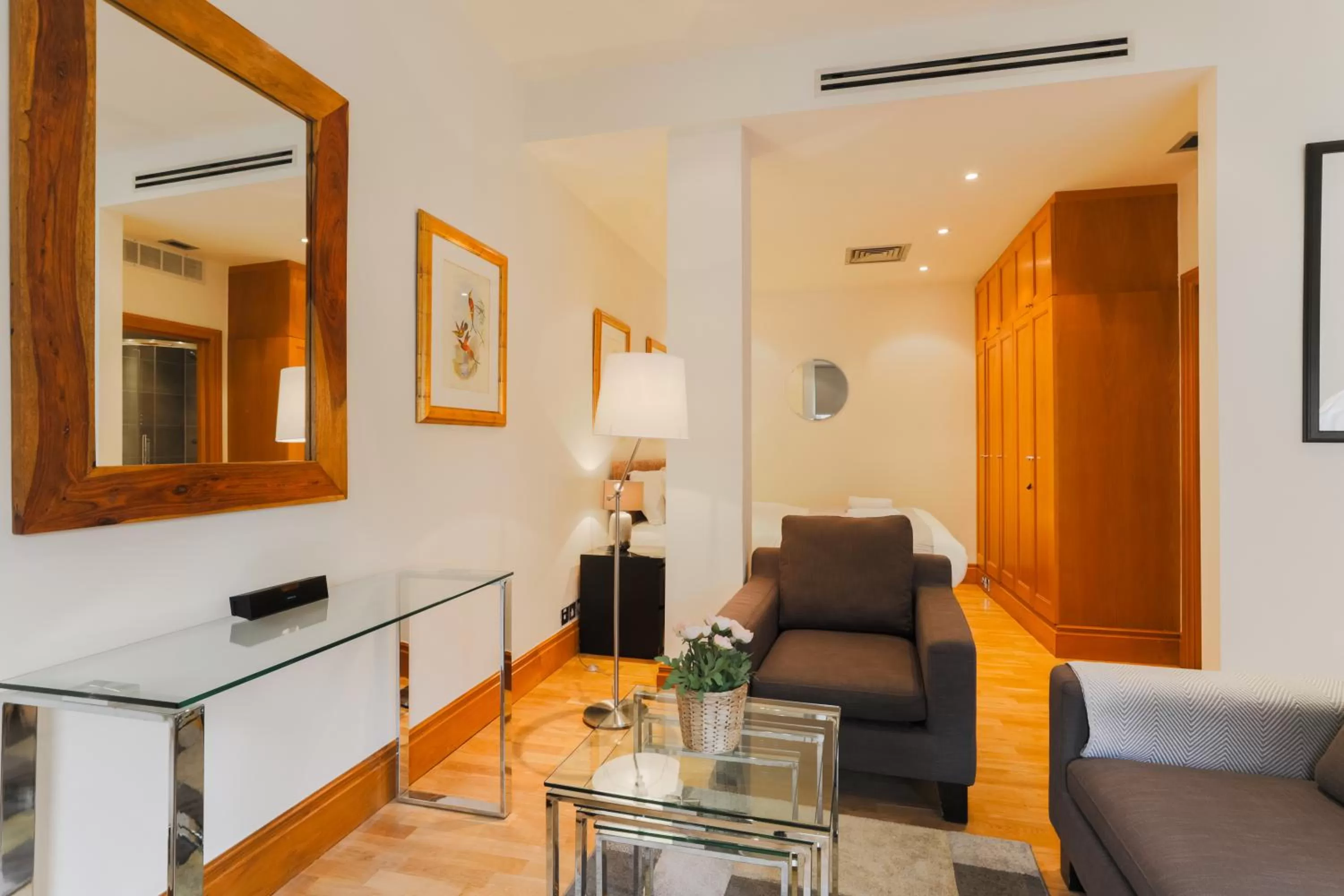 Living room in Monument Apartments