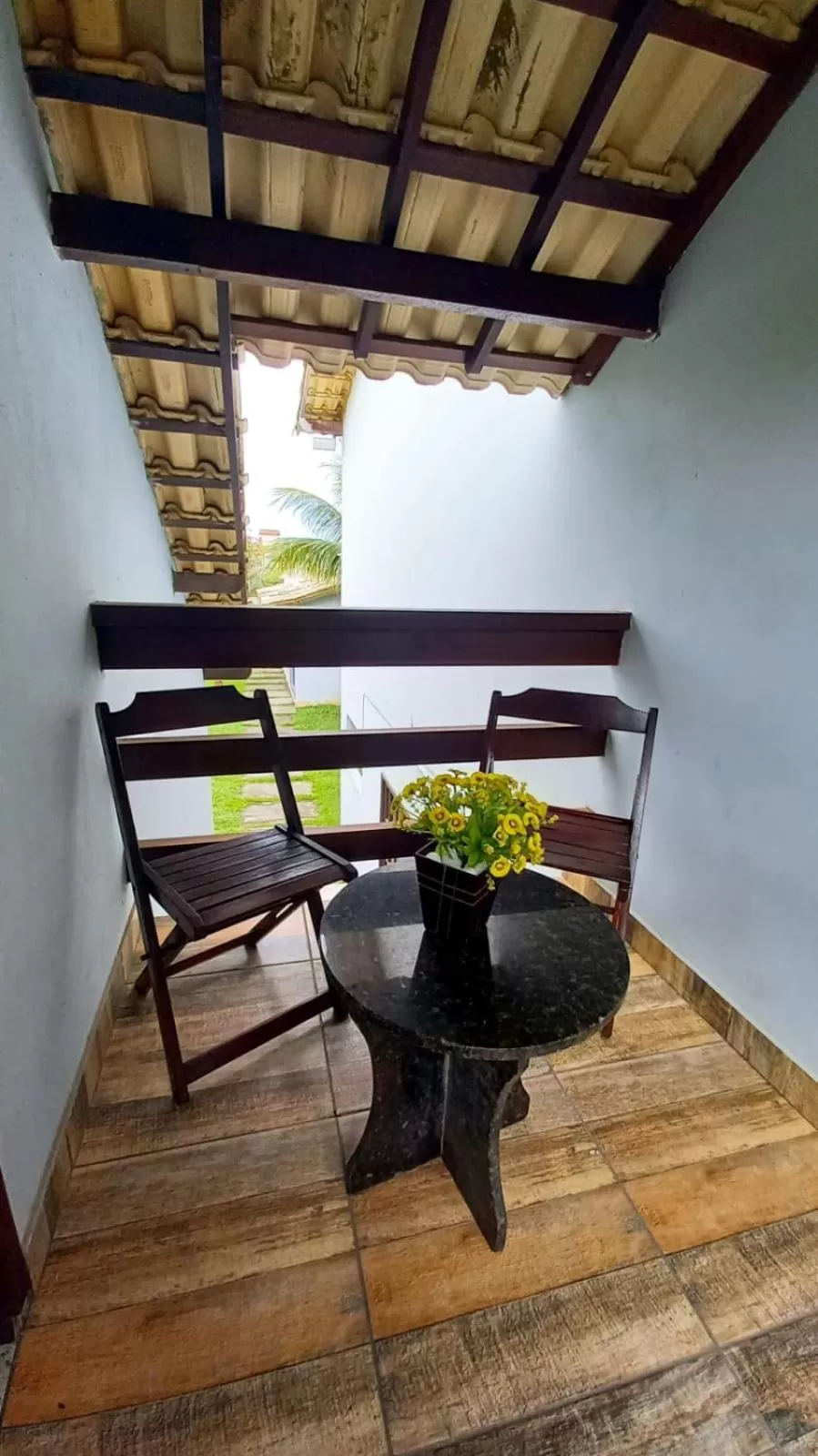 Balcony/Terrace in Pousada Recanto Das Emerências