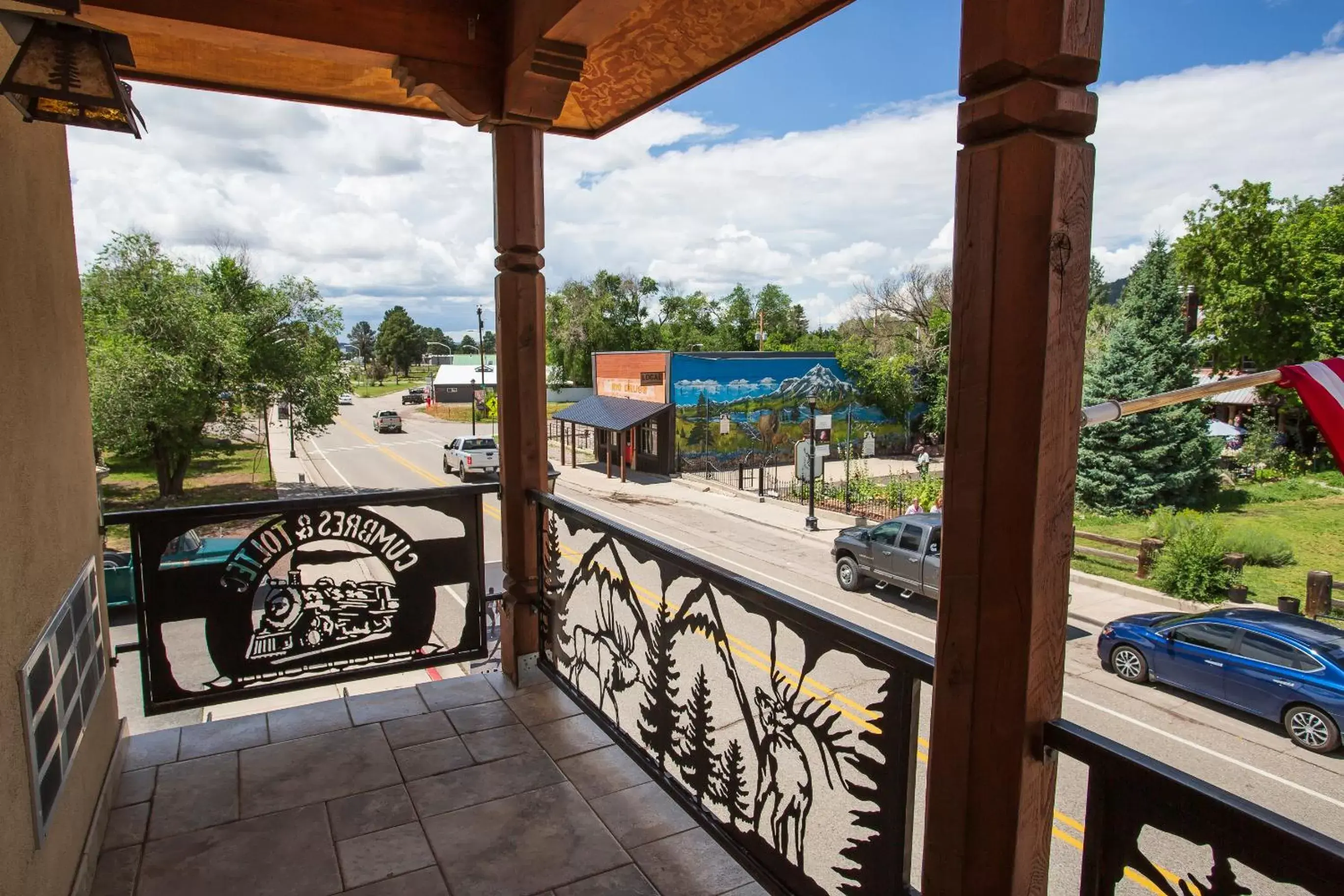 Balcony/Terrace in Main St Loft Overlooking Train Yard - Lofts Sterling & Sage - Toltec