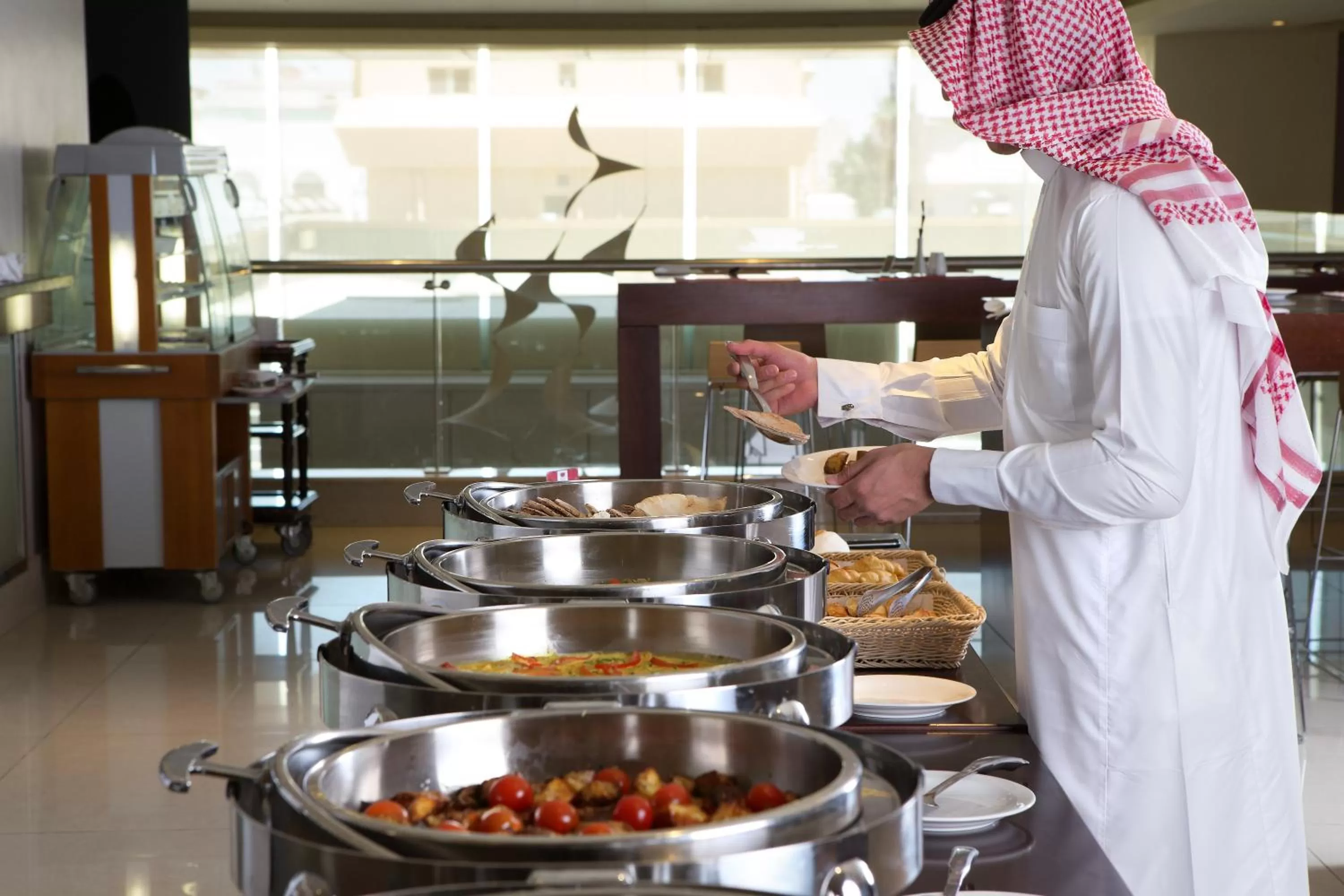 Buffet breakfast in Ibis Riyadh Olaya Street