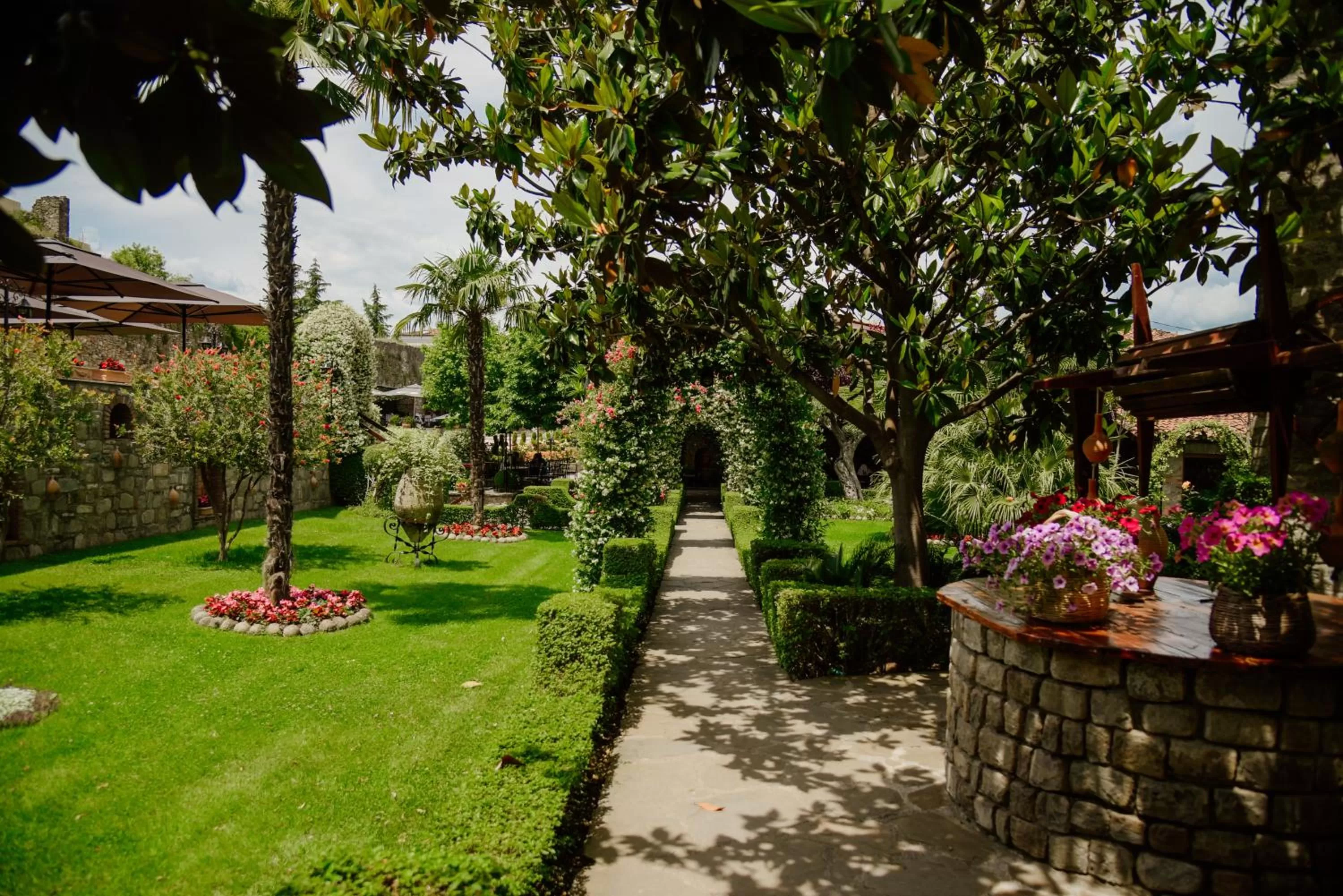 Garden in Real Scampis Hotel