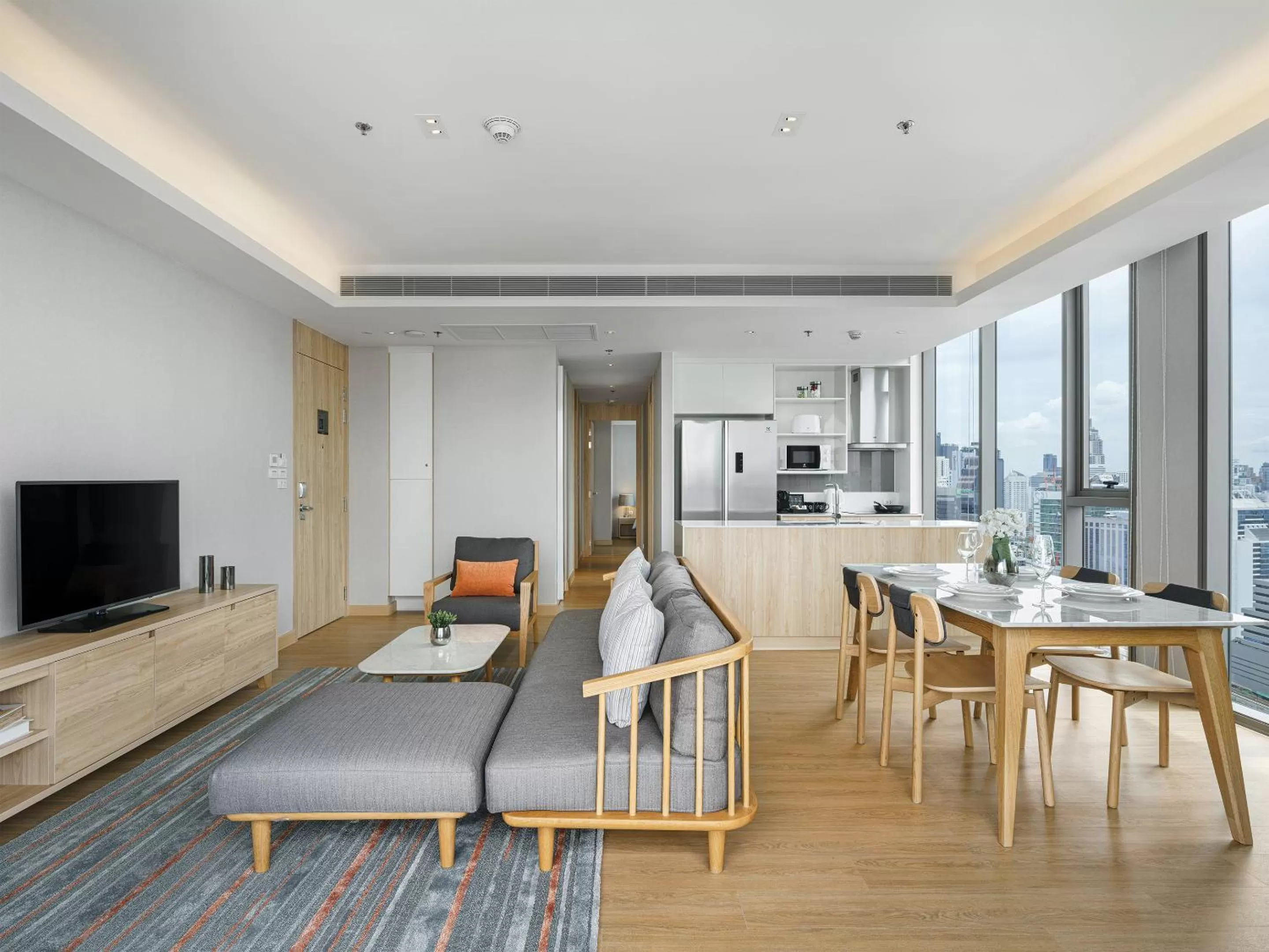 Balcony/Terrace in Oakwood Suites Bangkok